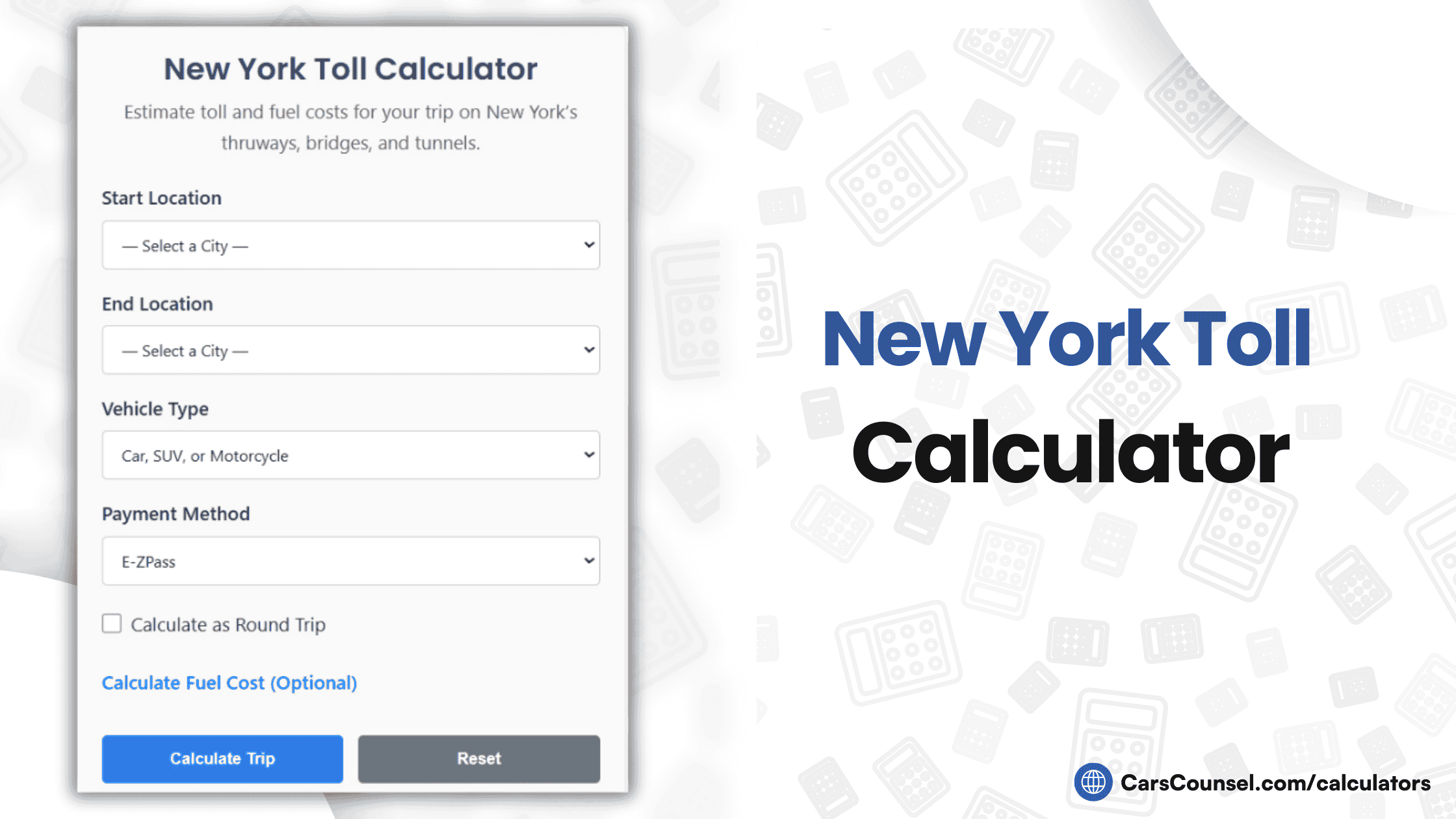 New York Toll Calculator