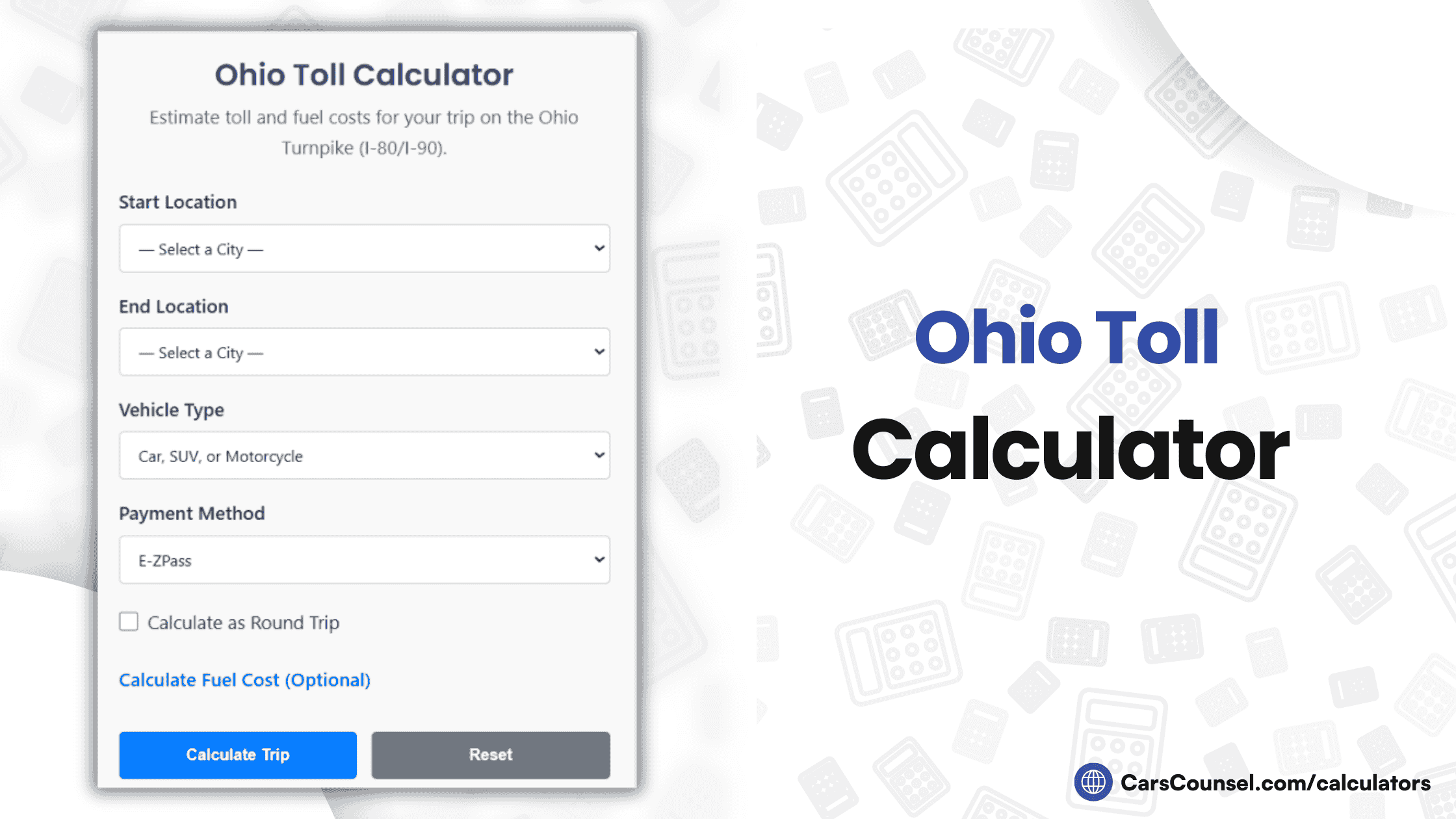 Ohio Toll Calculator