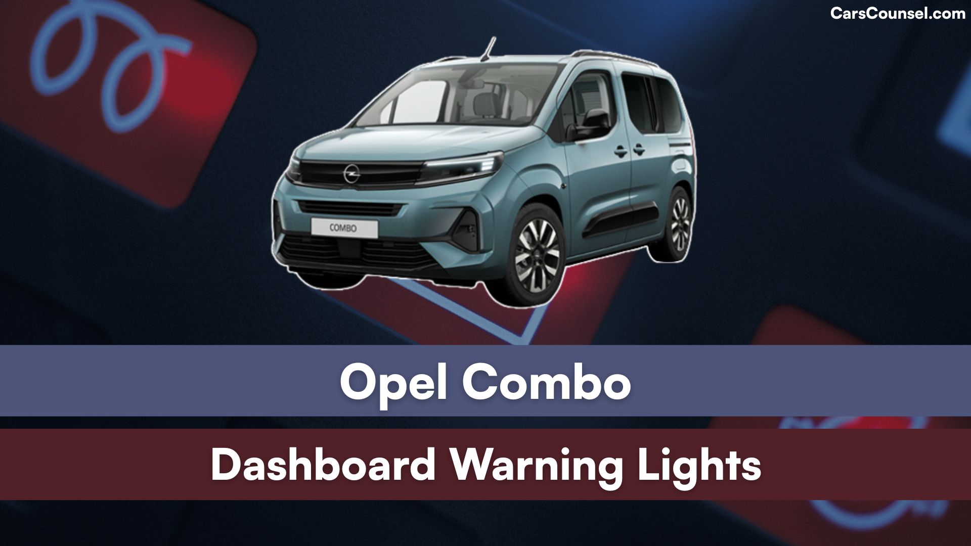 Opel Combo Dashboard Warning Lights
