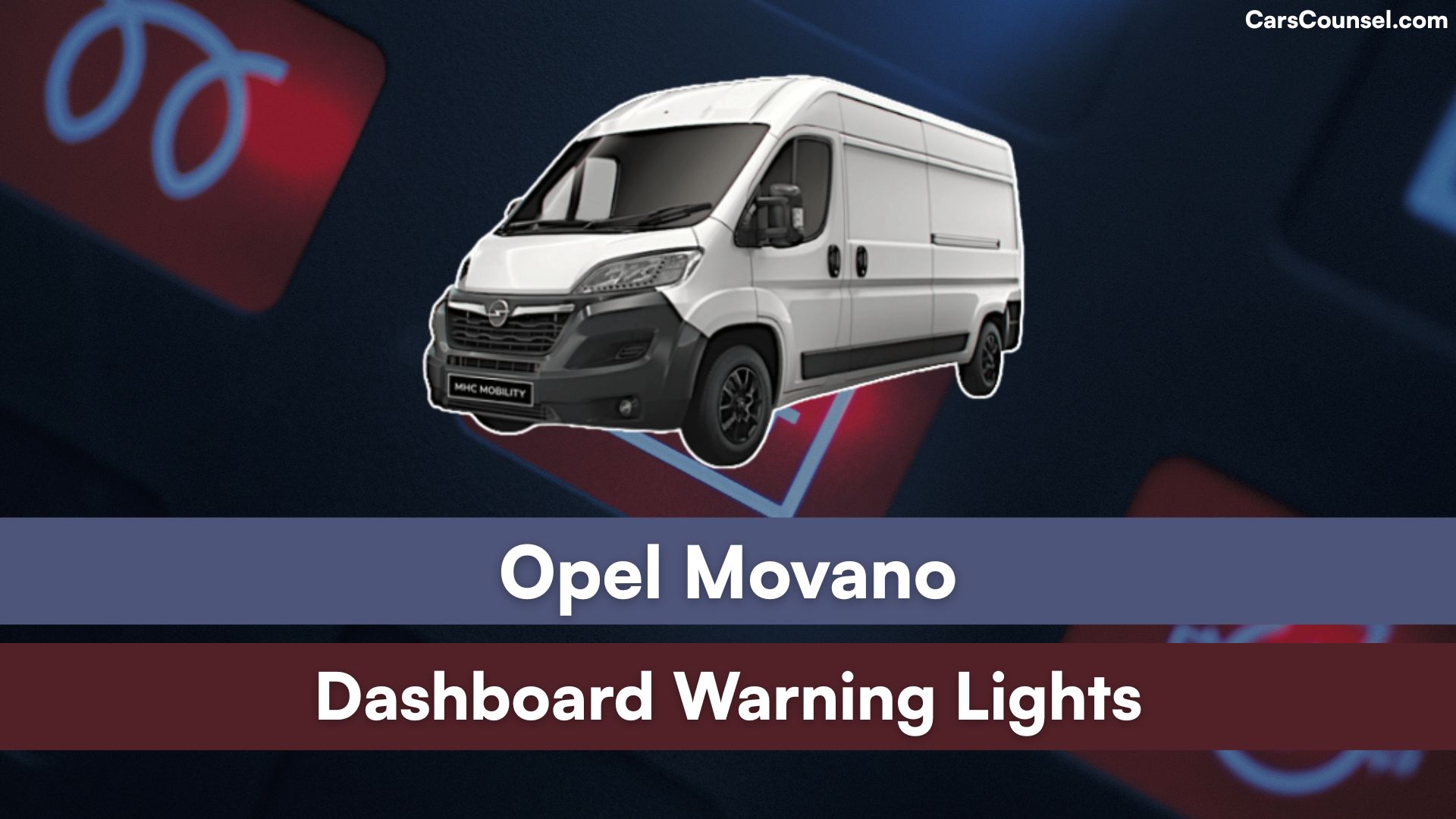 Opel Movano Dashboard Warning Lights