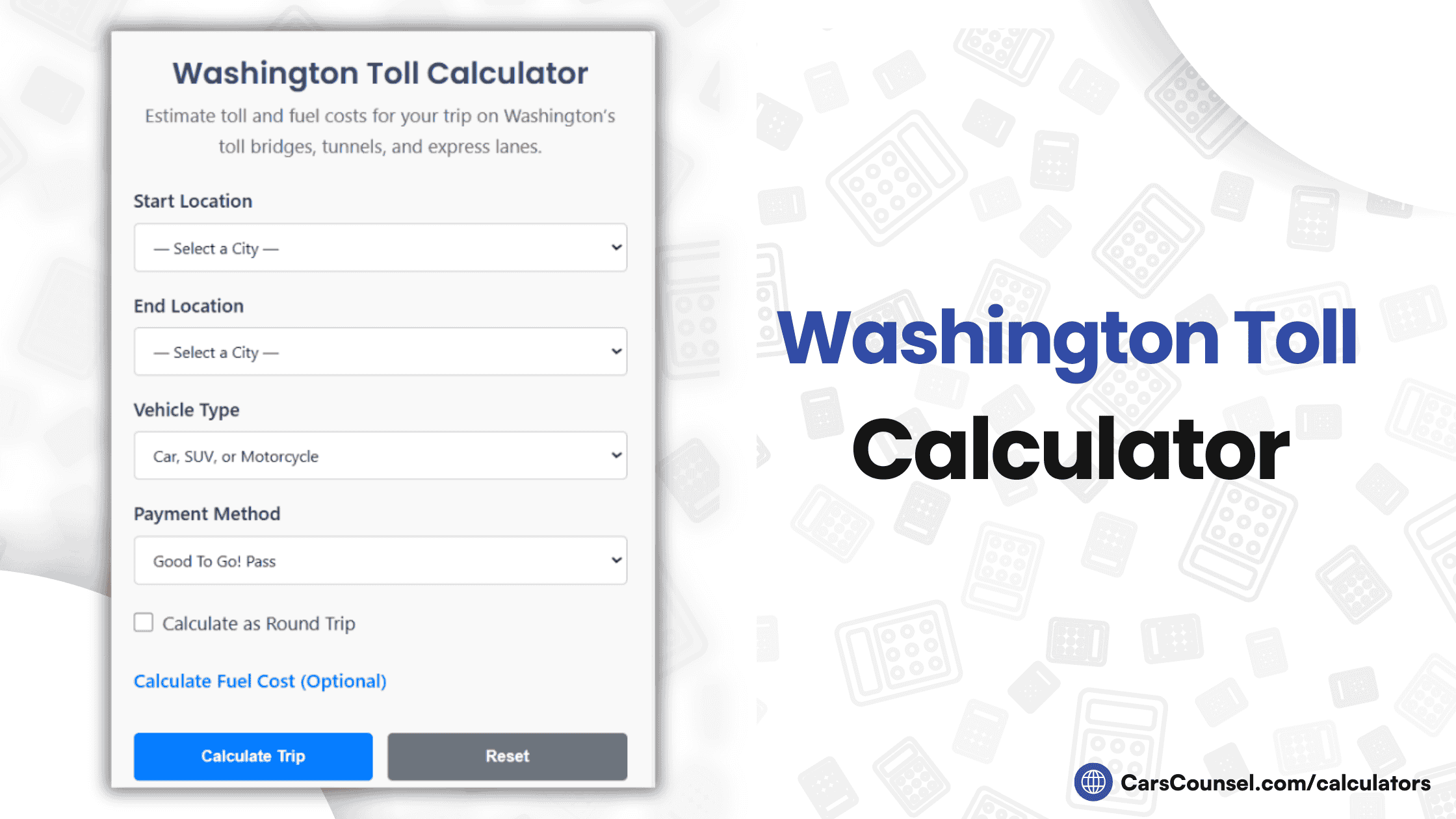 Washington Toll Calculator