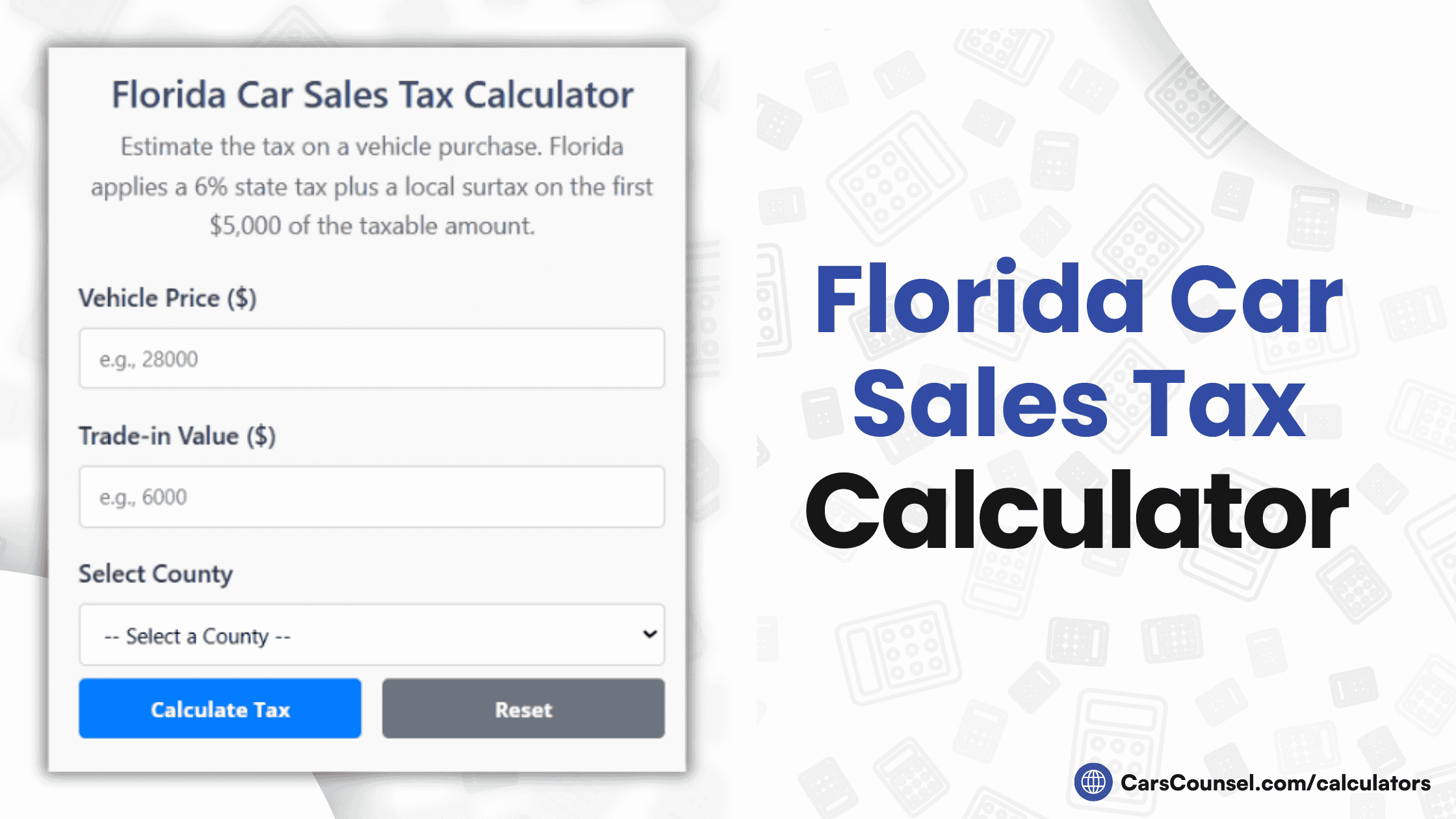 Florida Car Sales Tax Calculator