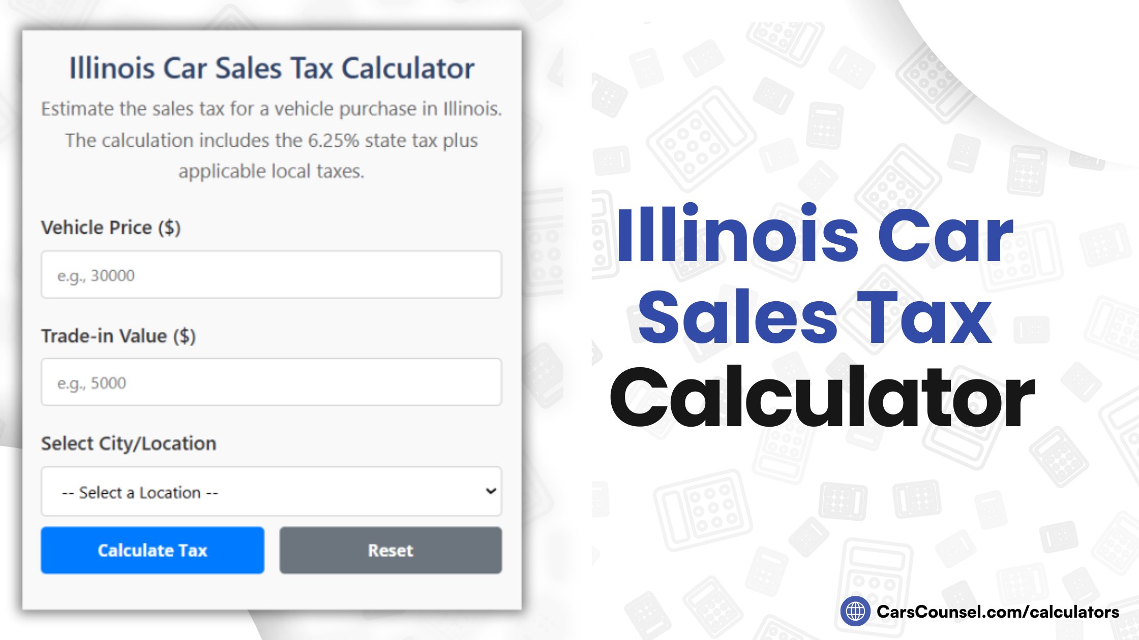 Illinois Car Sales Tax Calculator