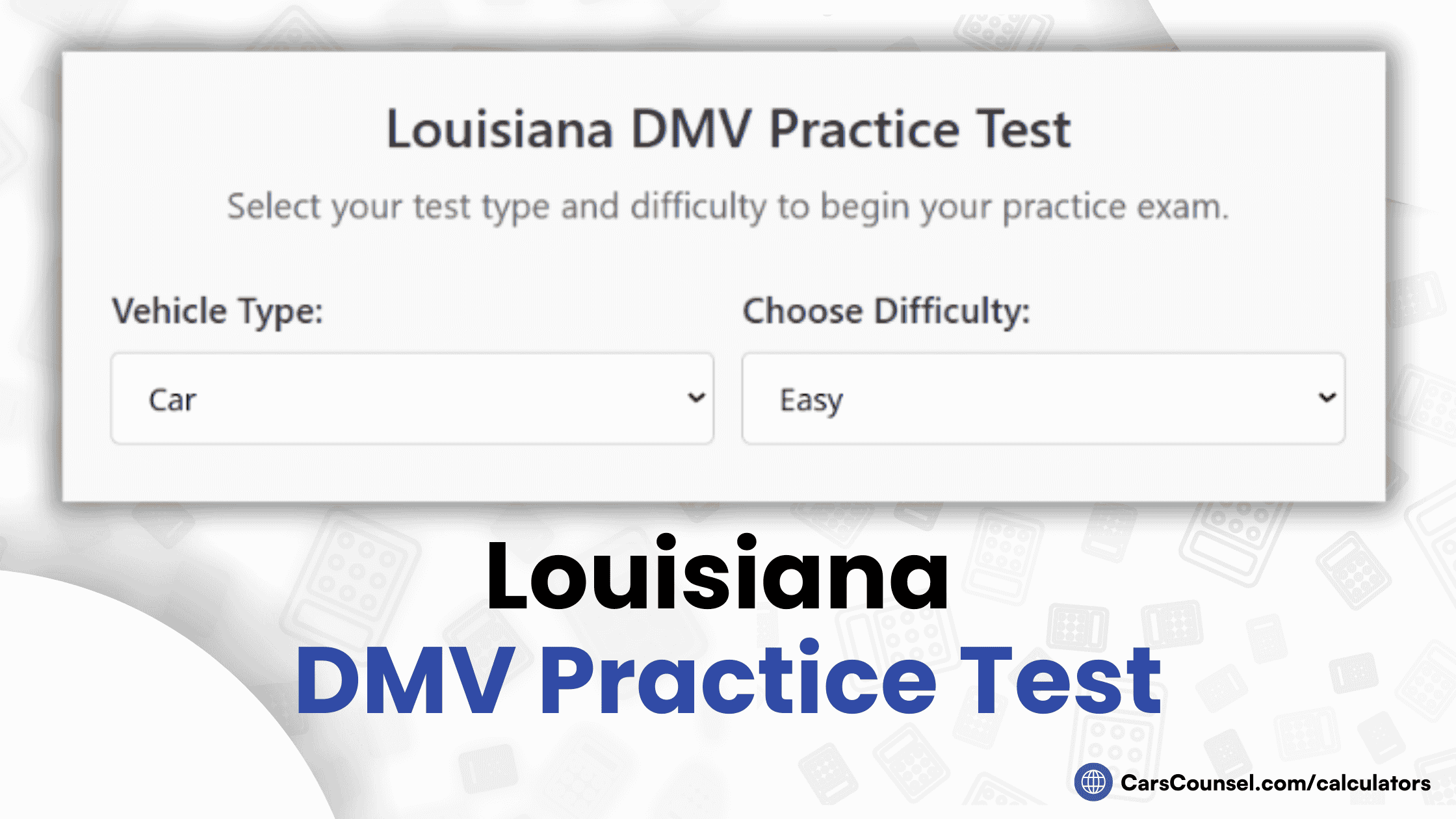 Louisiana Car Sales Tax Calculator
