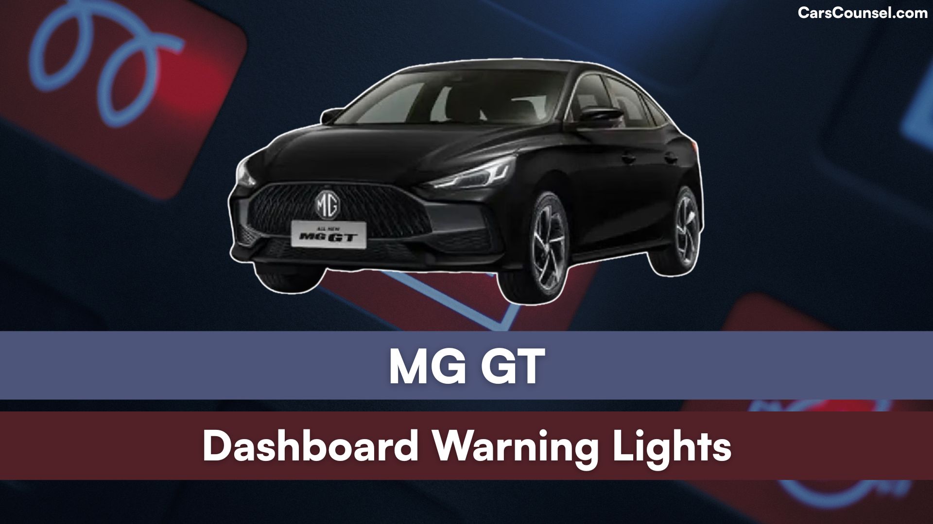 MG GT Dashboard Warning Lights