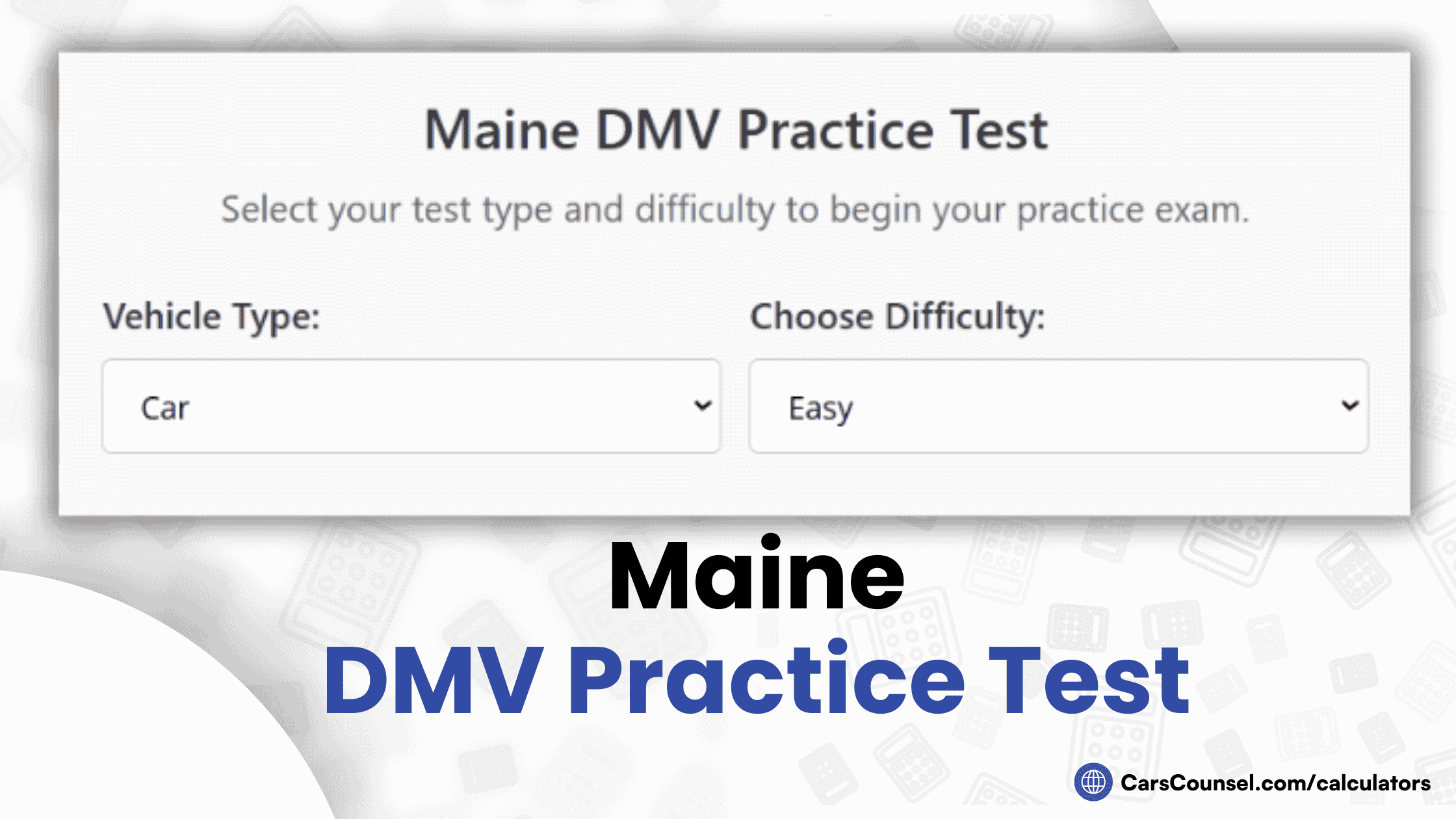 Maine DMV Practice Test