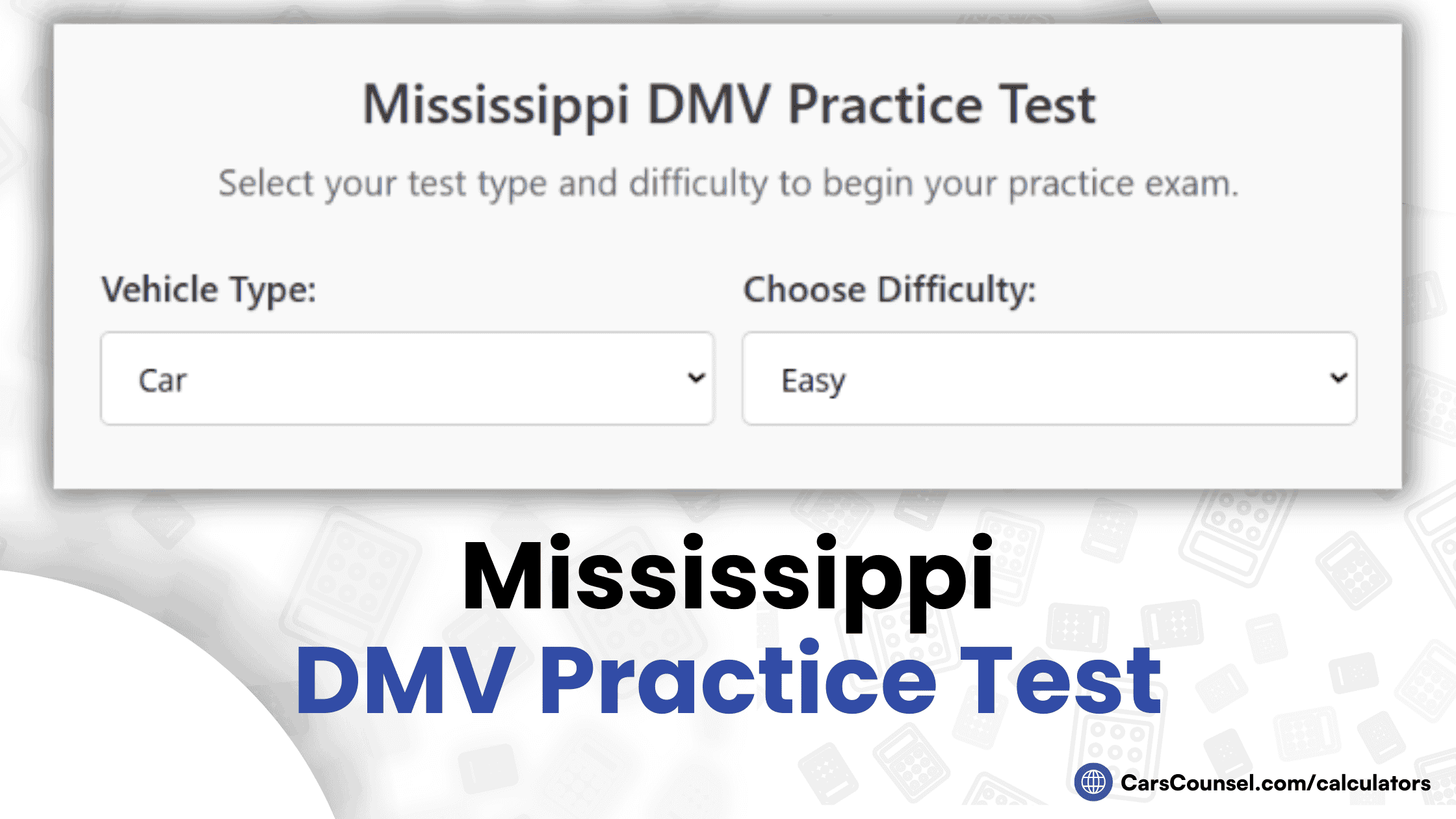 Mississippi DMV Practice Test