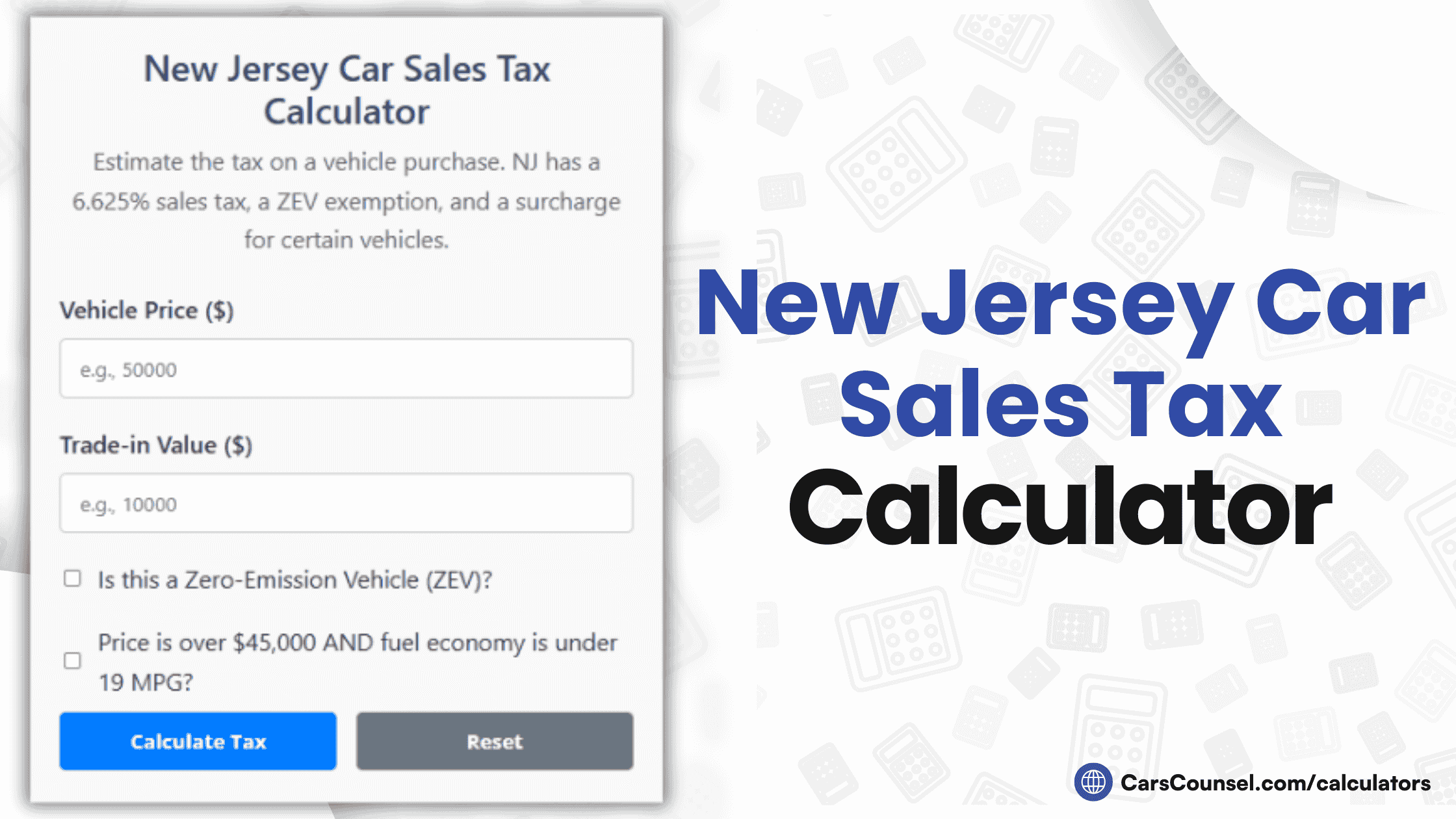 New Jersey Car Sales Tax Calculator (1)