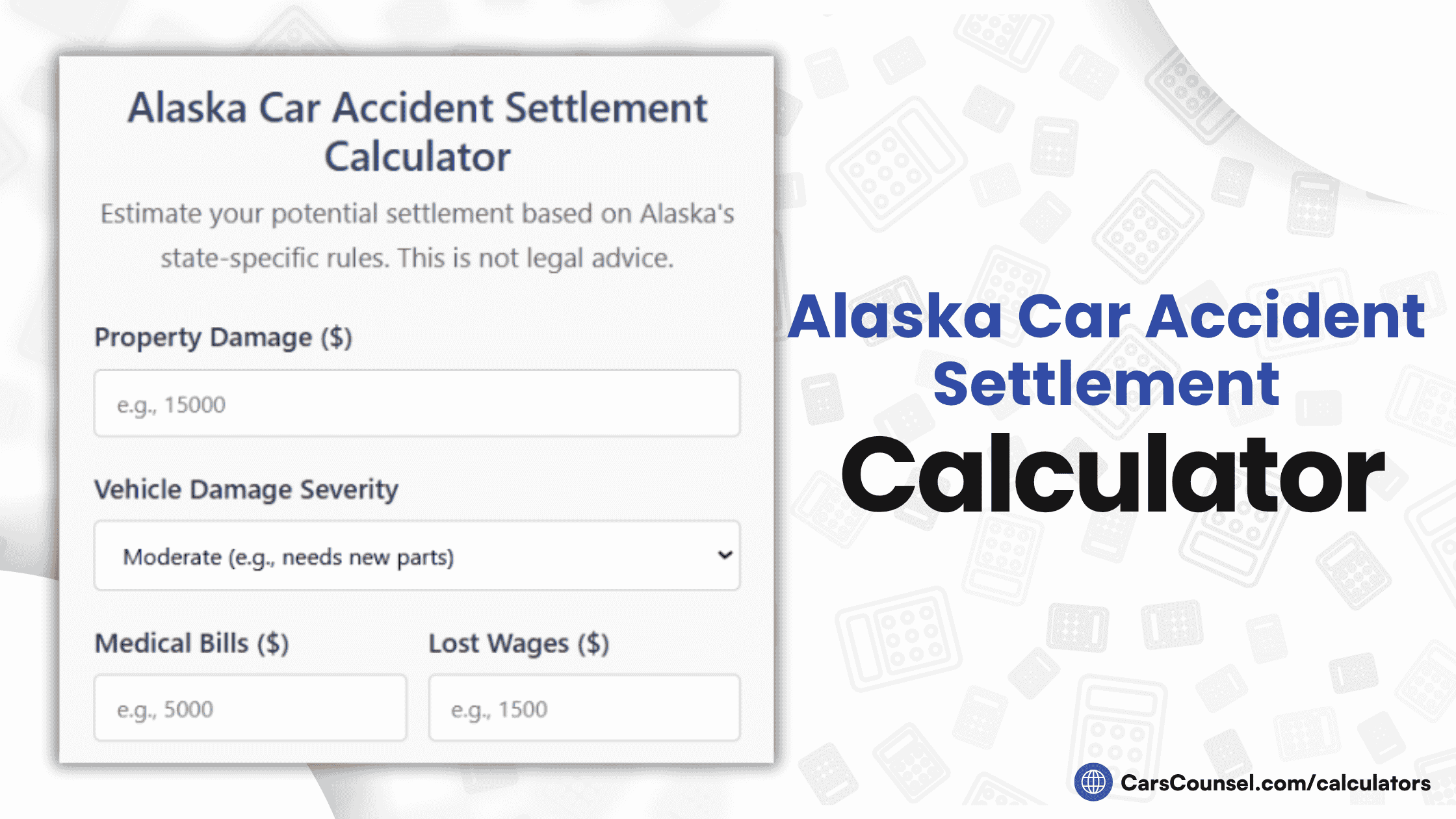 Alaska Car Accident Settlement Calculator