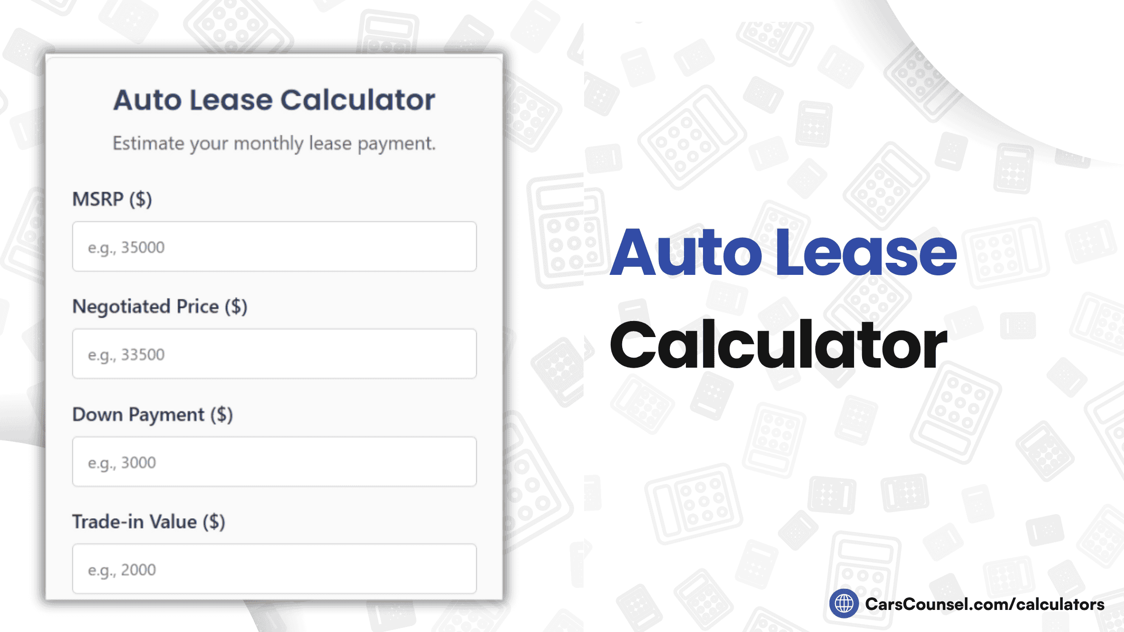Auto Lease Calculator