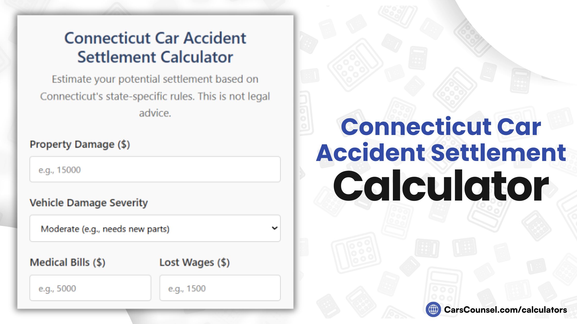 Connecticut Car Accident Settlement Calculator