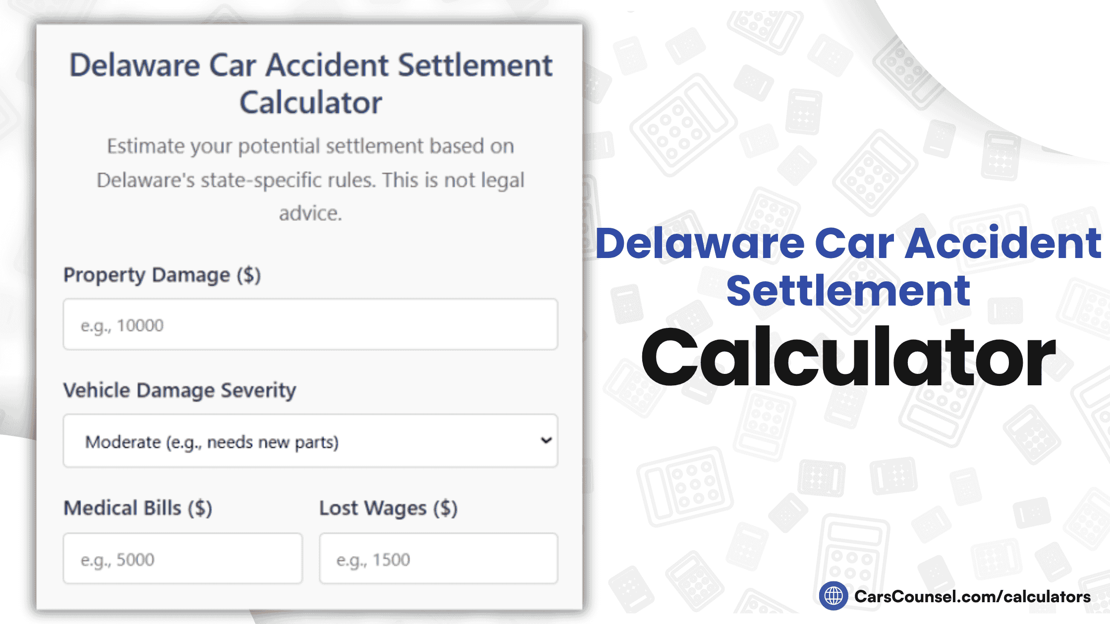 Delaware Car Accident Settlement Calculator