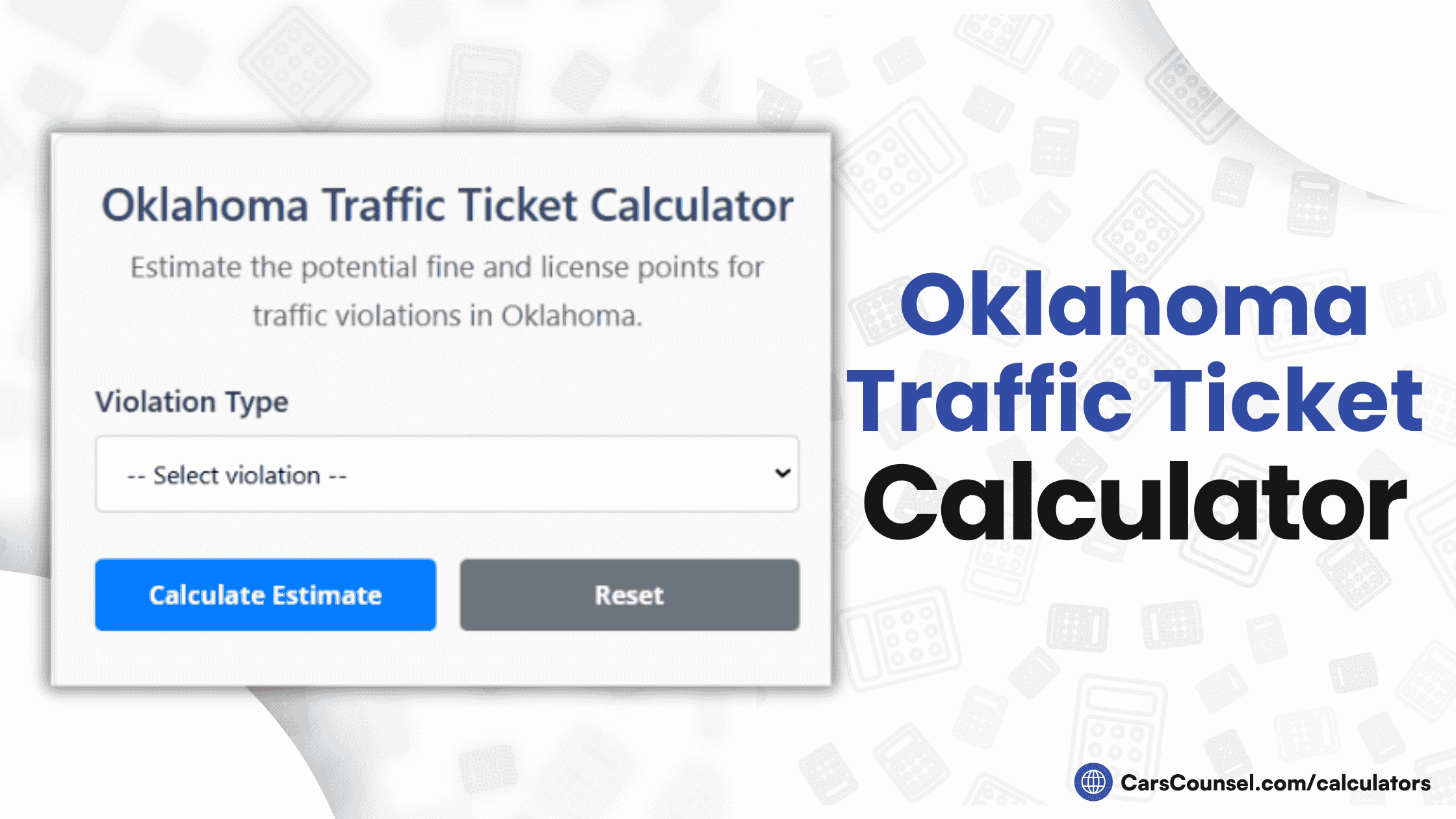 Oklahoma Traffic Ticket Calculator