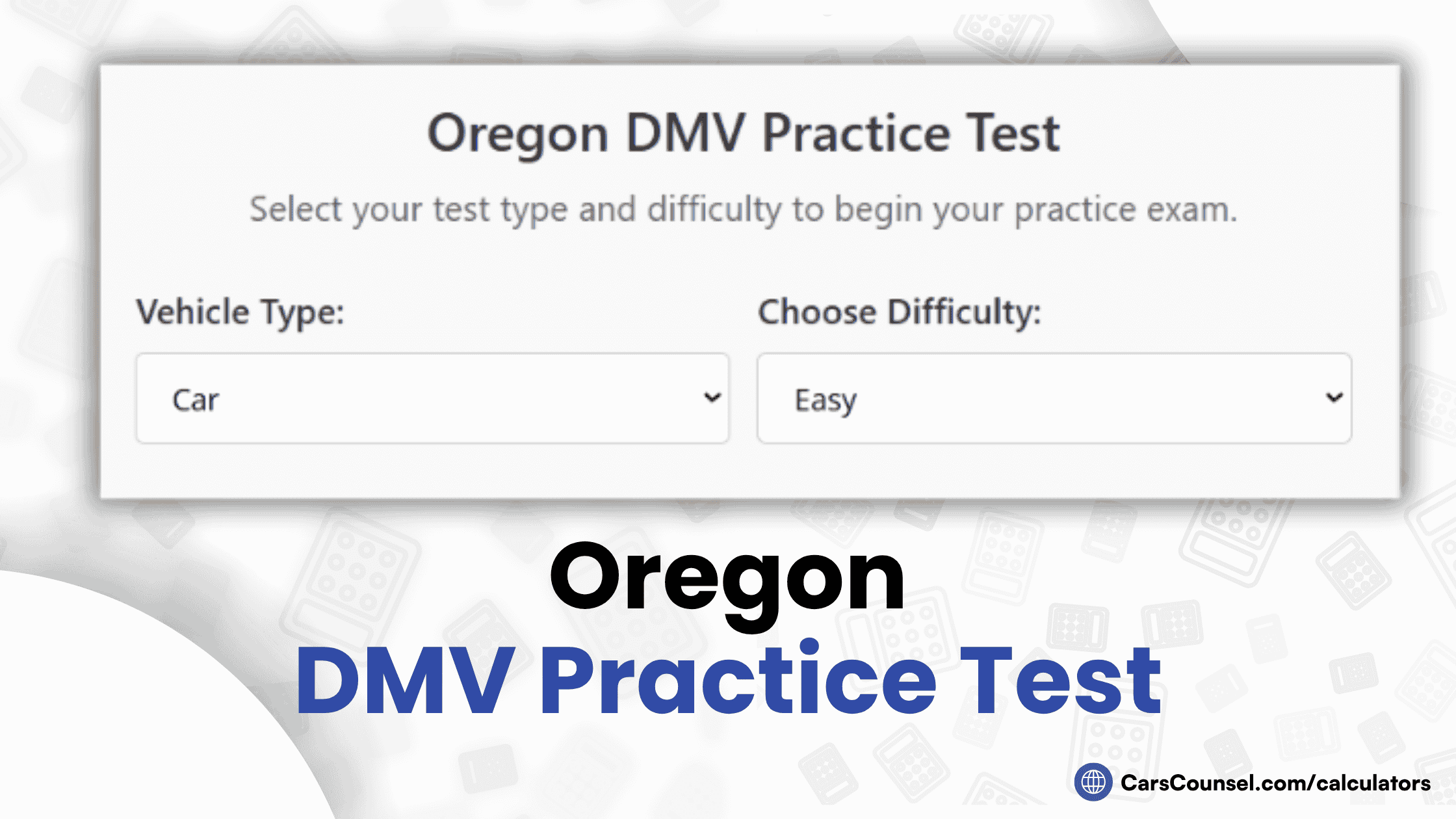 Oregon DMV Practice Test