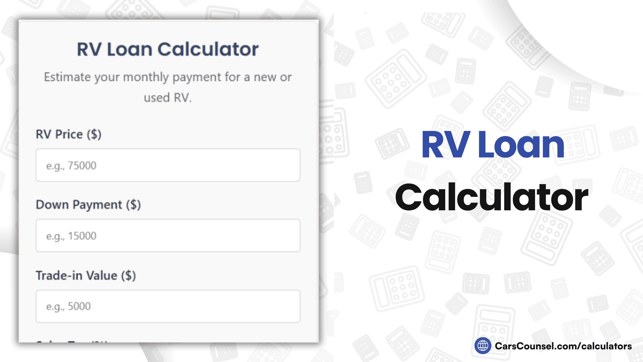 RV Loan Calculator