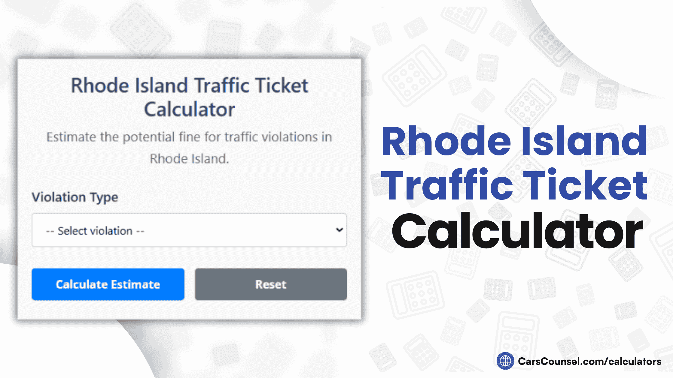 Rhode Island Traffic Ticket Calculator