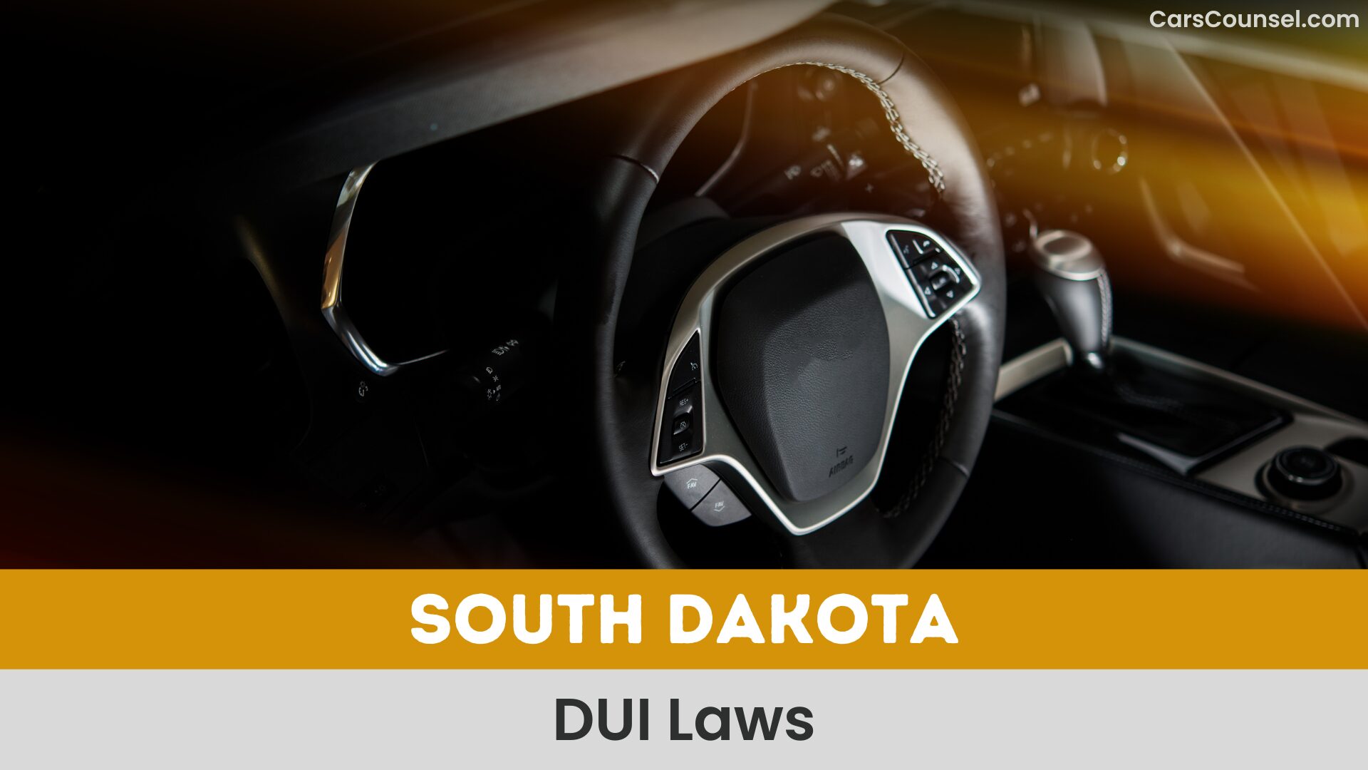 South Dakota CC DUI Laws