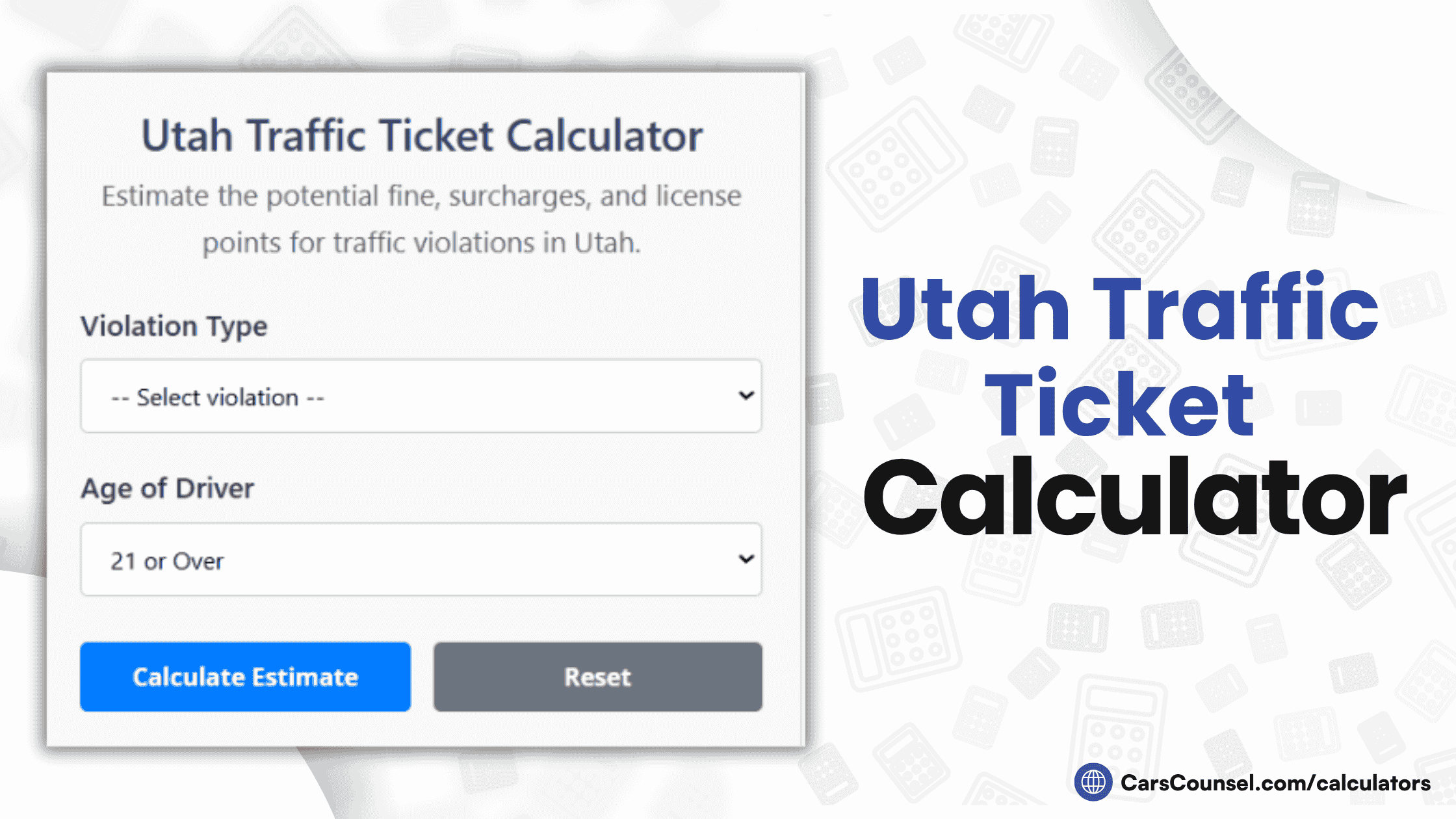 Utah Traffic Ticket Calculator
