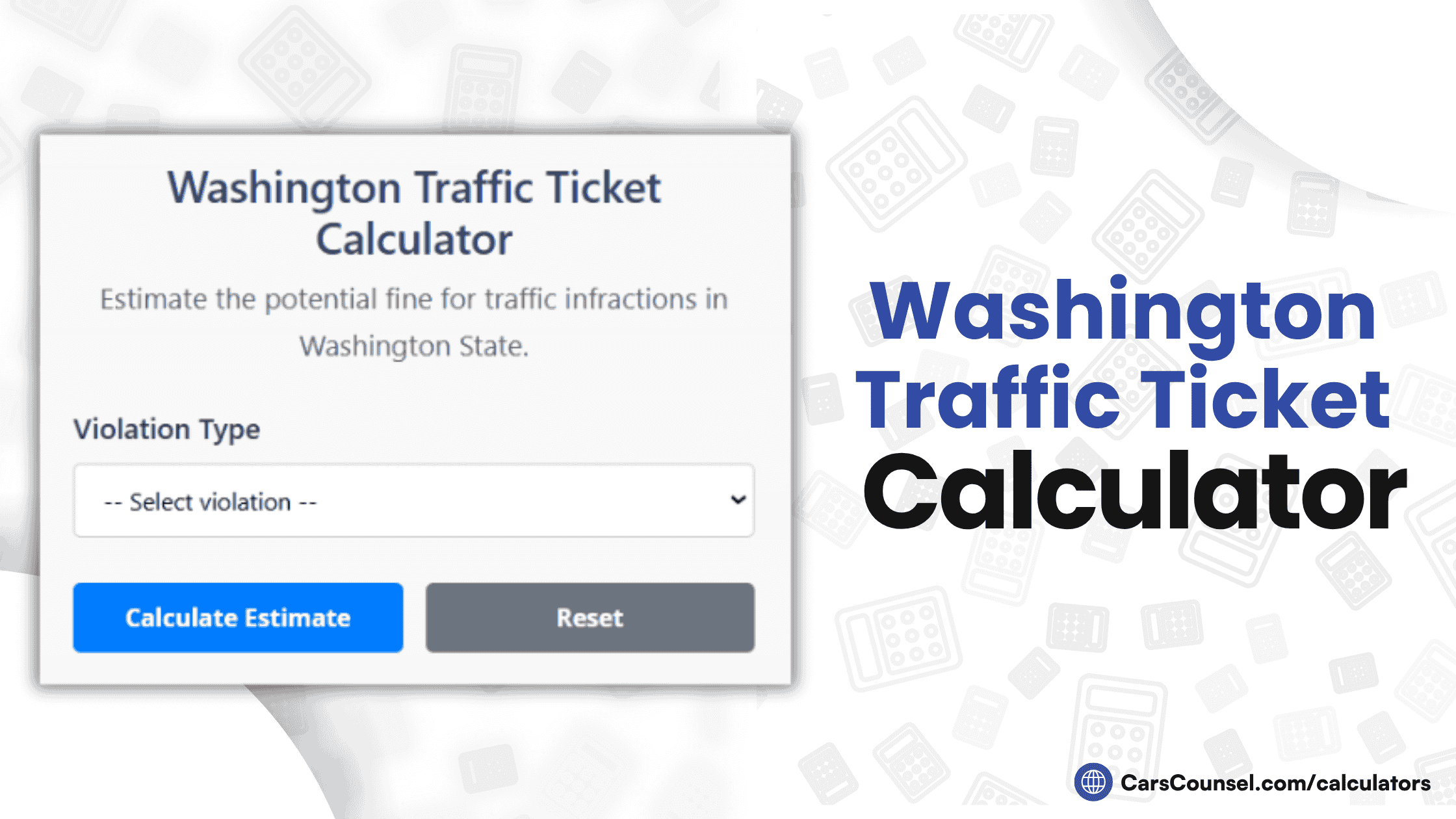 Washington Traffic Ticket Calculator