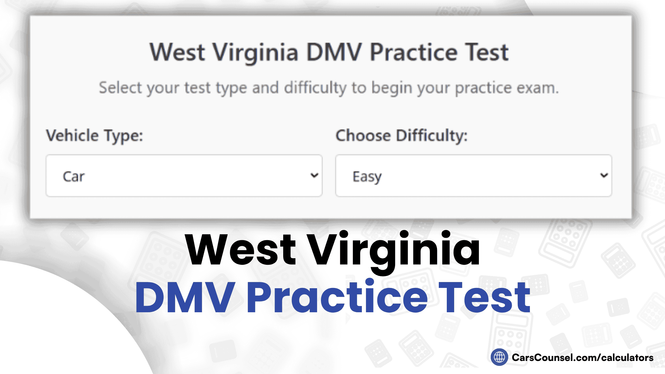 West Virginia DMV Practice Test