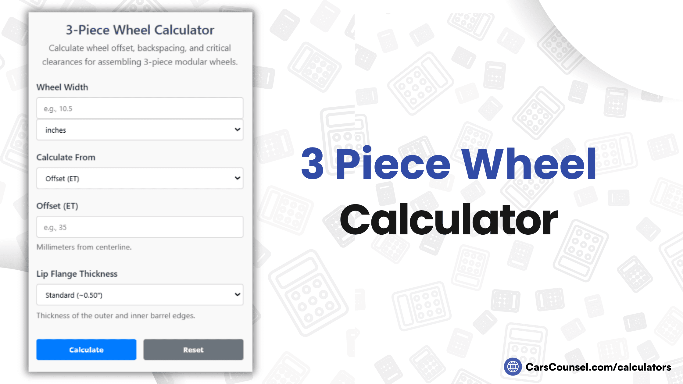 Piece Wheel Calculator