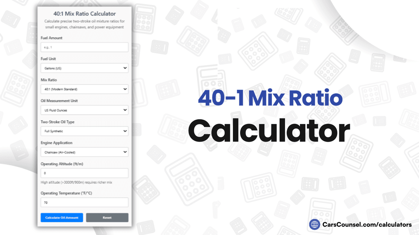 Mix Ratio Calculator