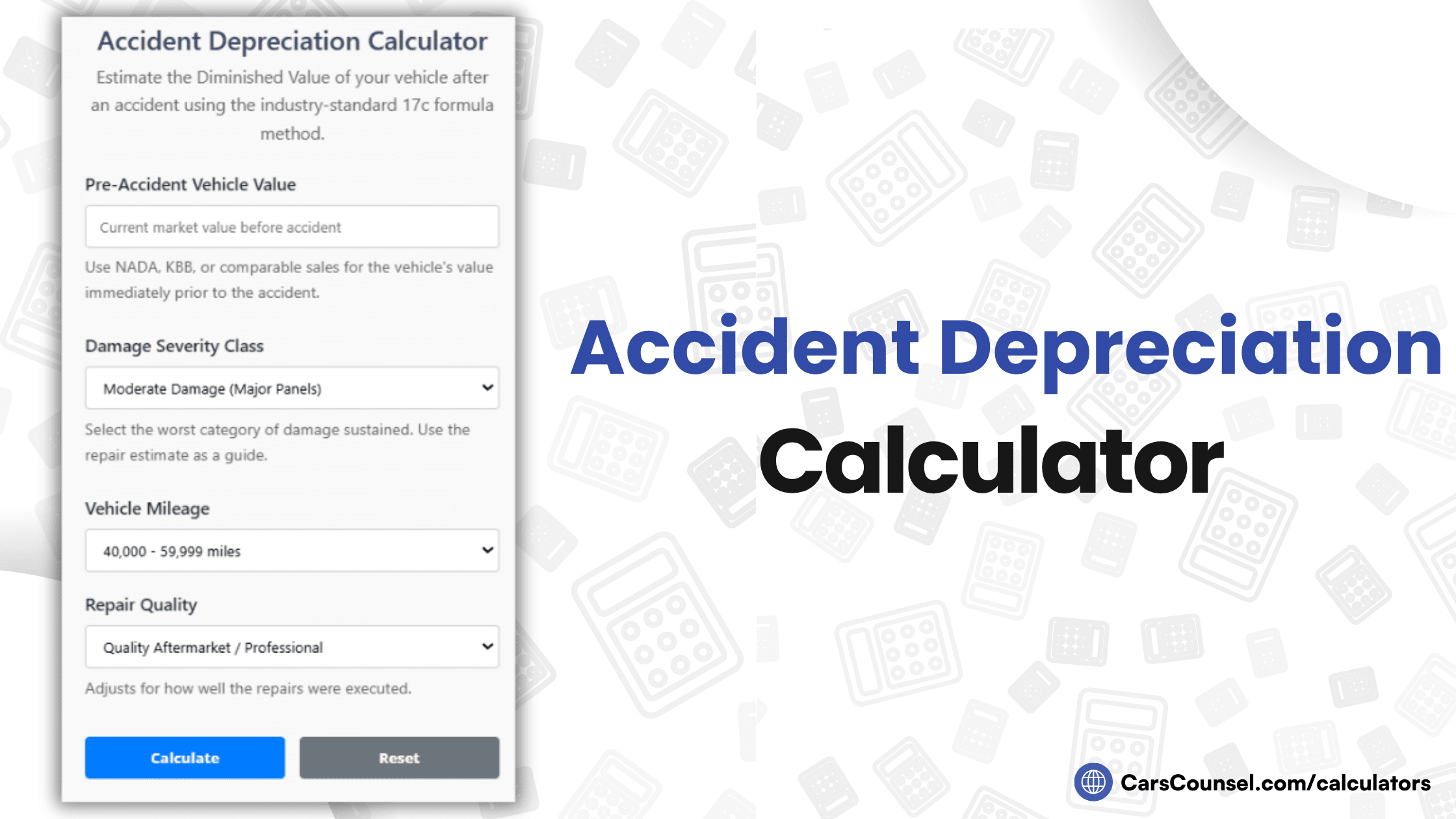 Accident Depreciation Calculator