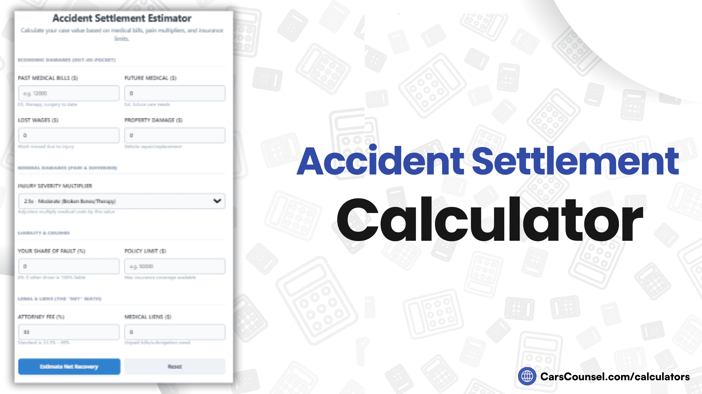 Accident Settlement Calculator