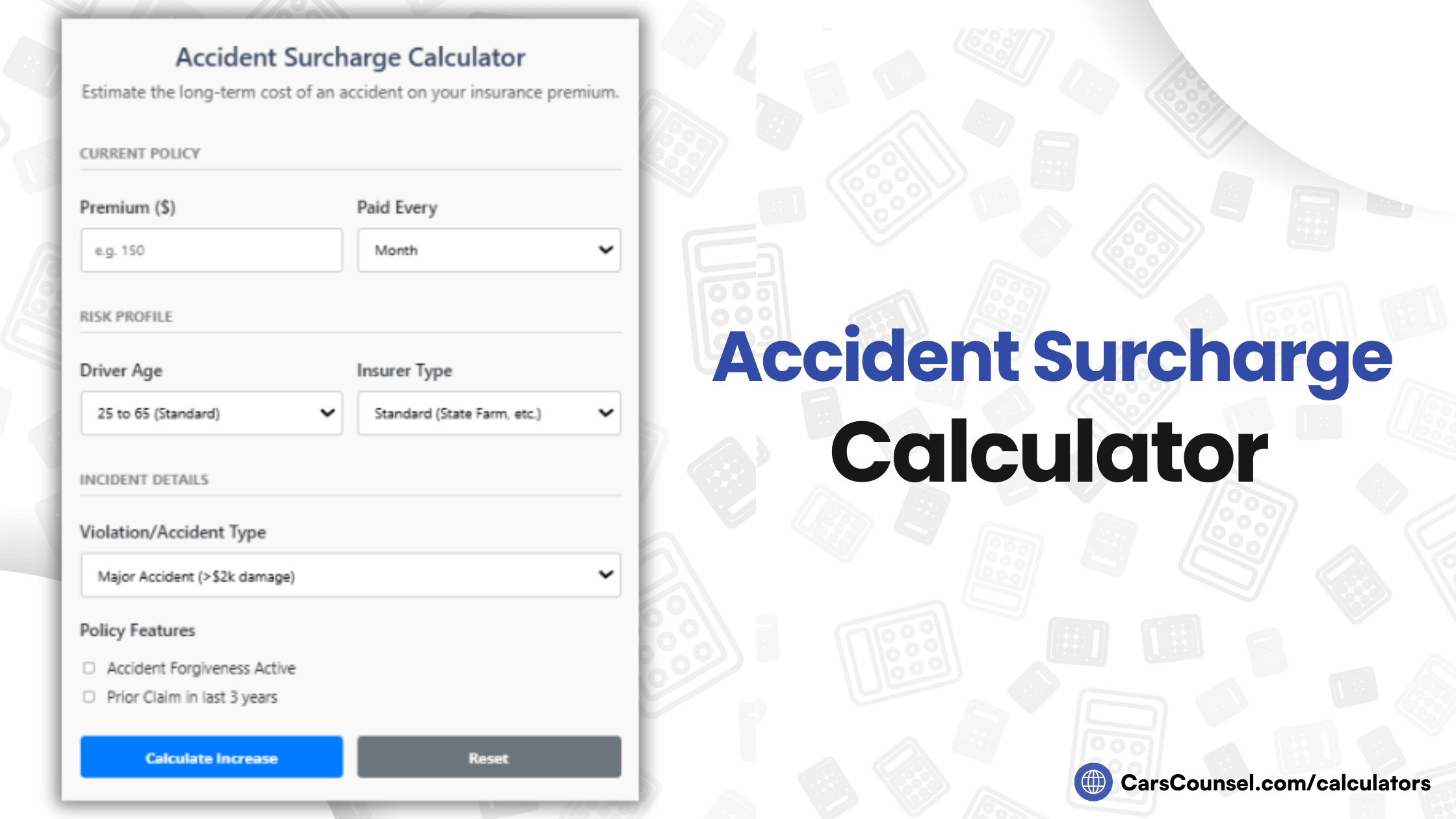Accident Surcharge Calculator