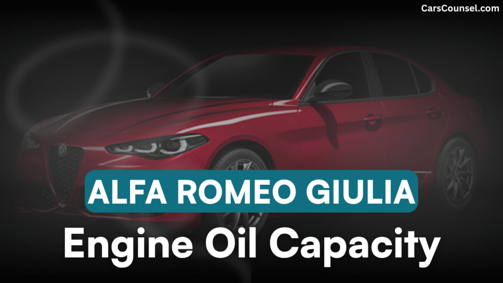 Alfa Romeo Giulia Oil Capacity