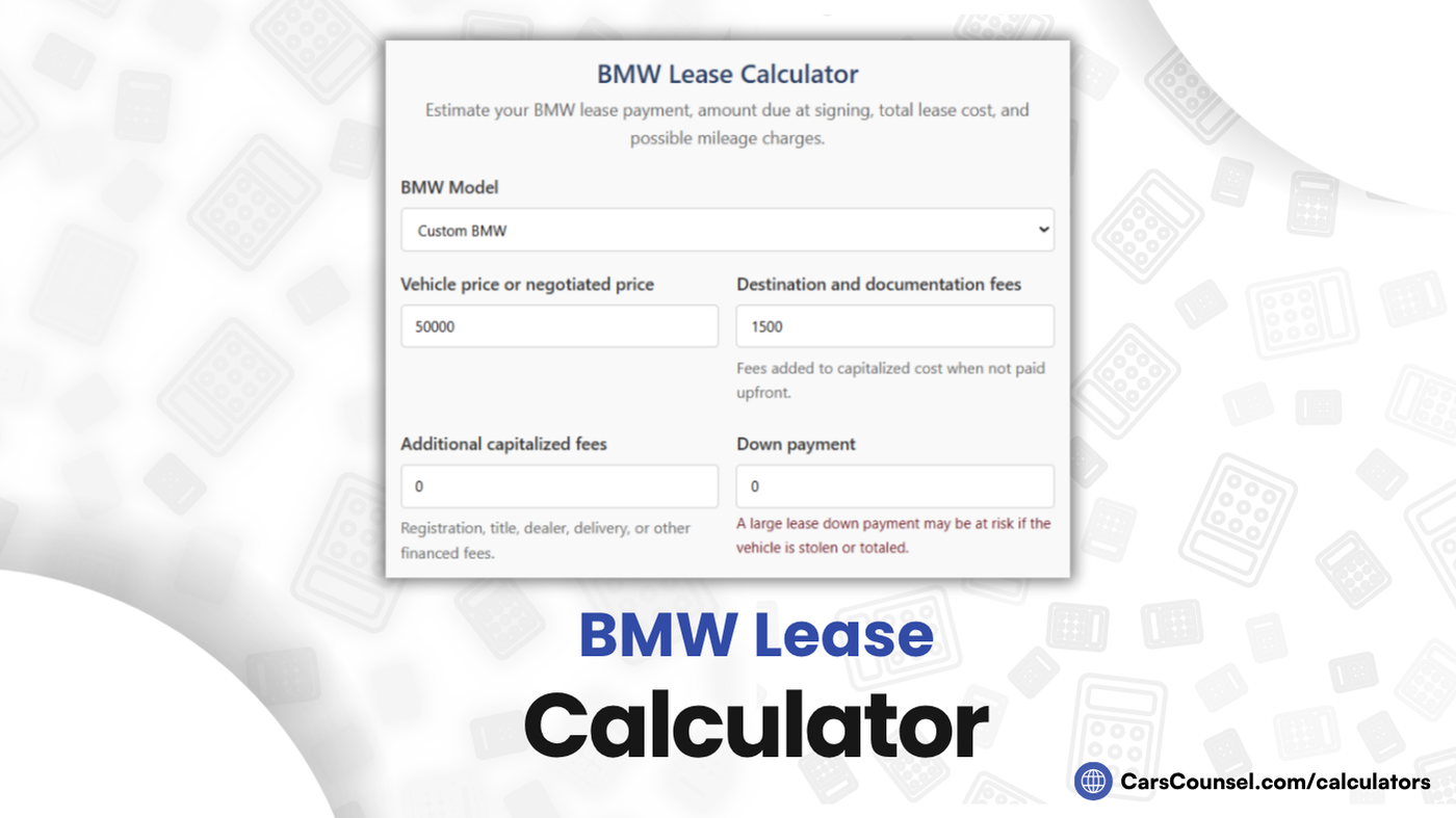 BMW Lease Calculator
