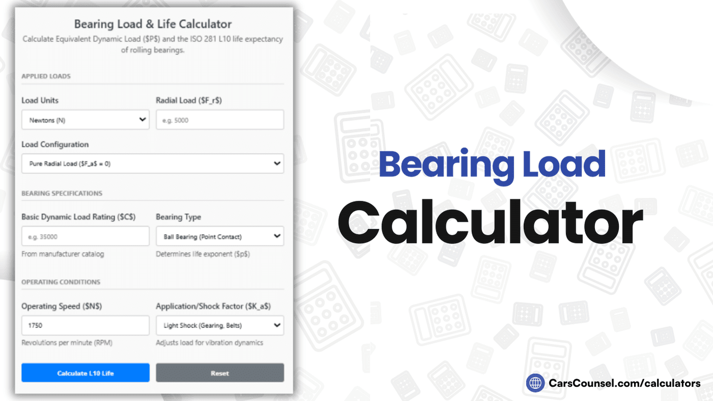 Bearing Load Calculator