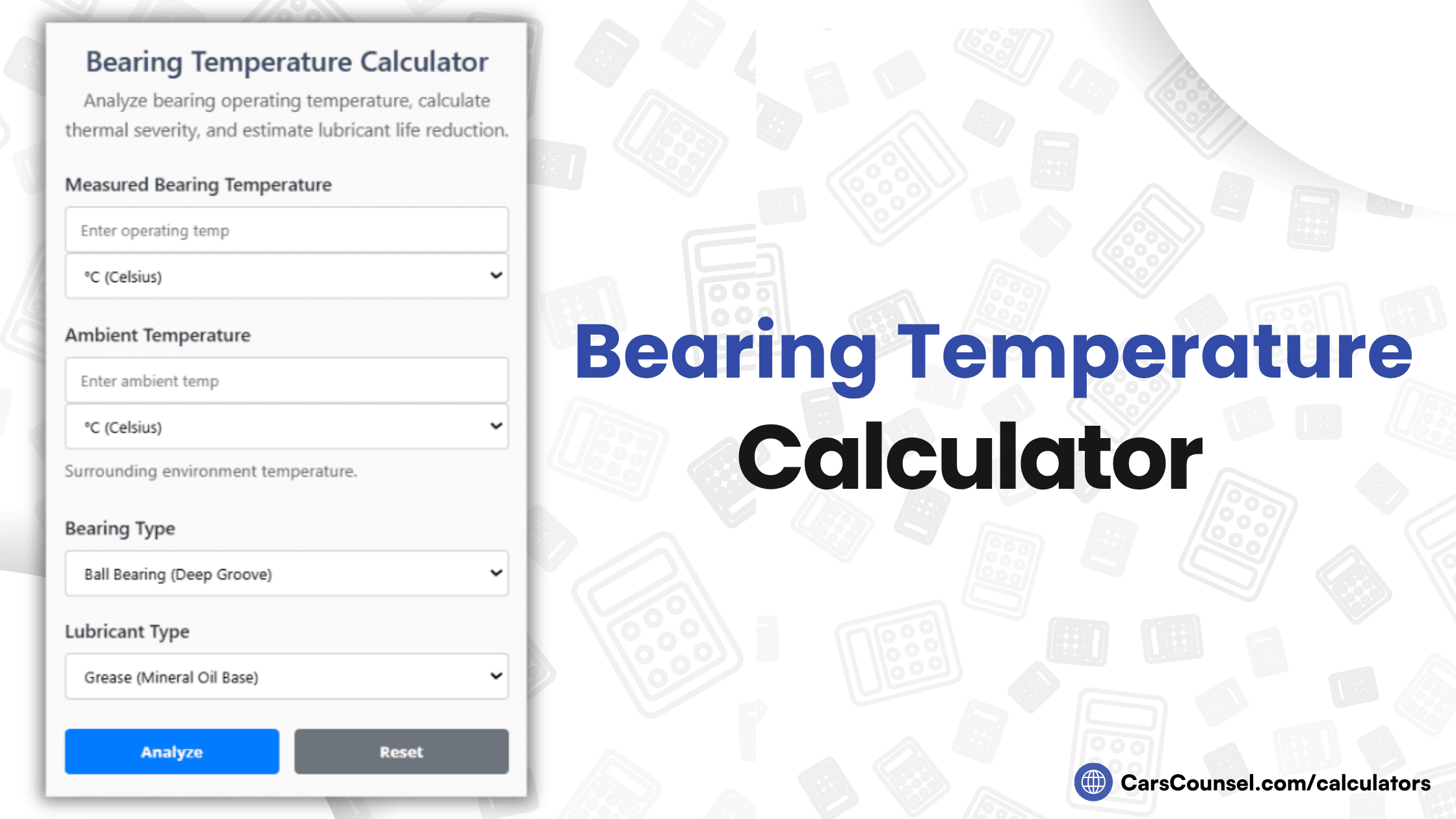 Bearing Temperature Calculator