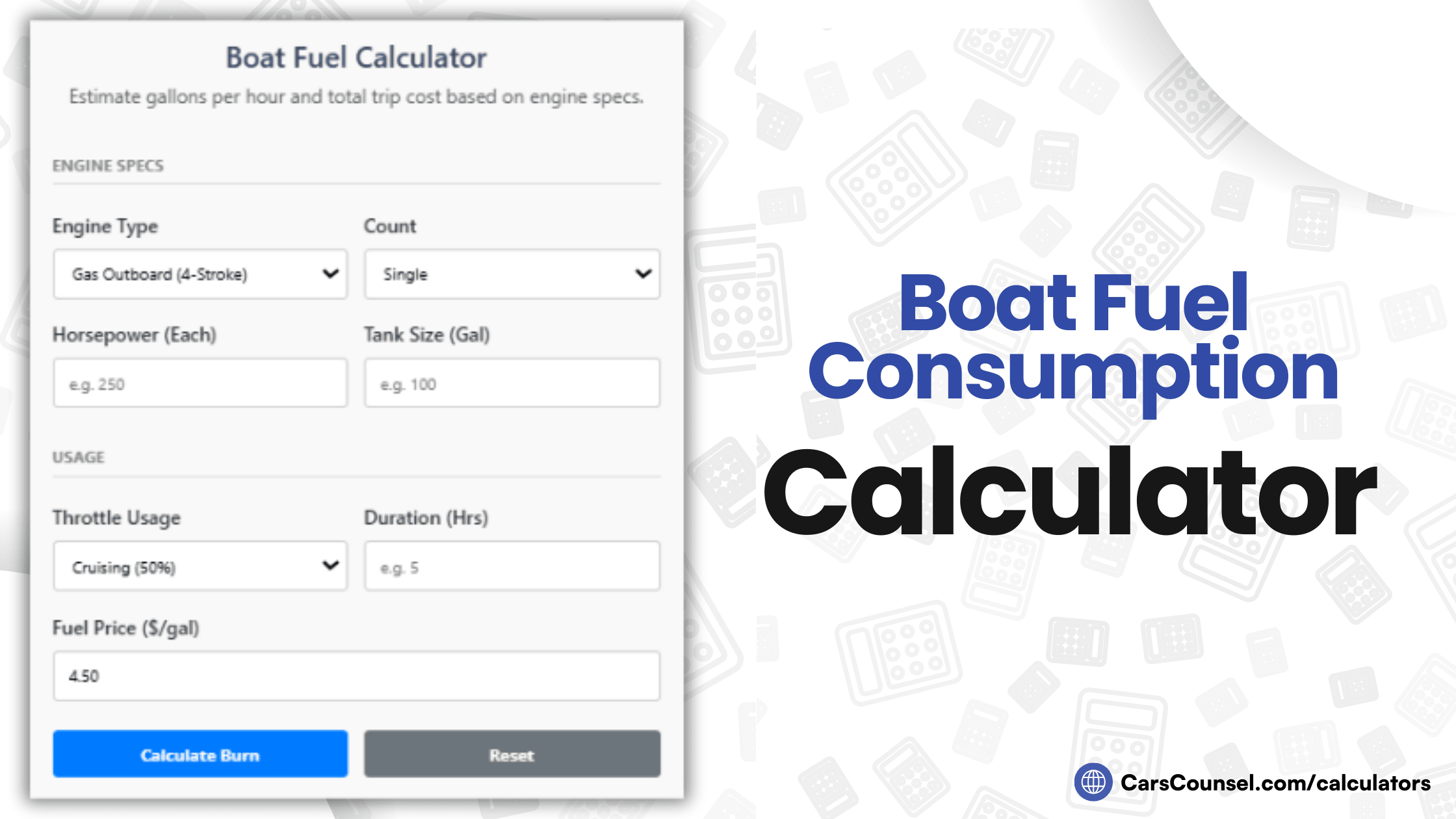 Boat Fuel Consumption Calculator