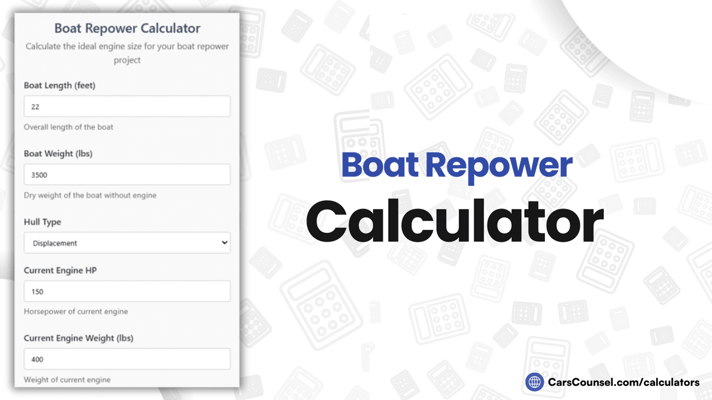 Boat Repower Calculator