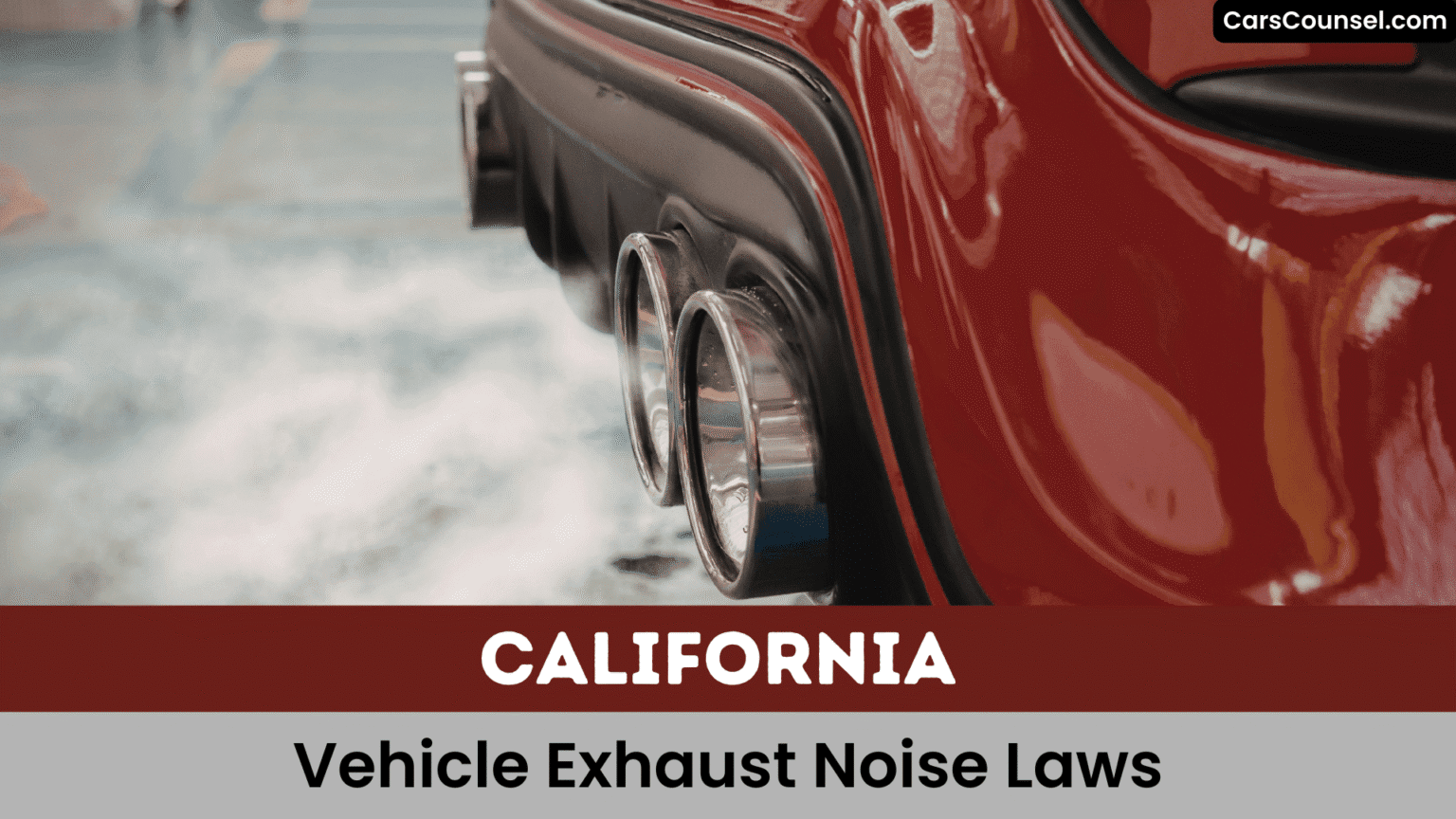 Does California Exhaust Law Apply To Out Of State Vehicles