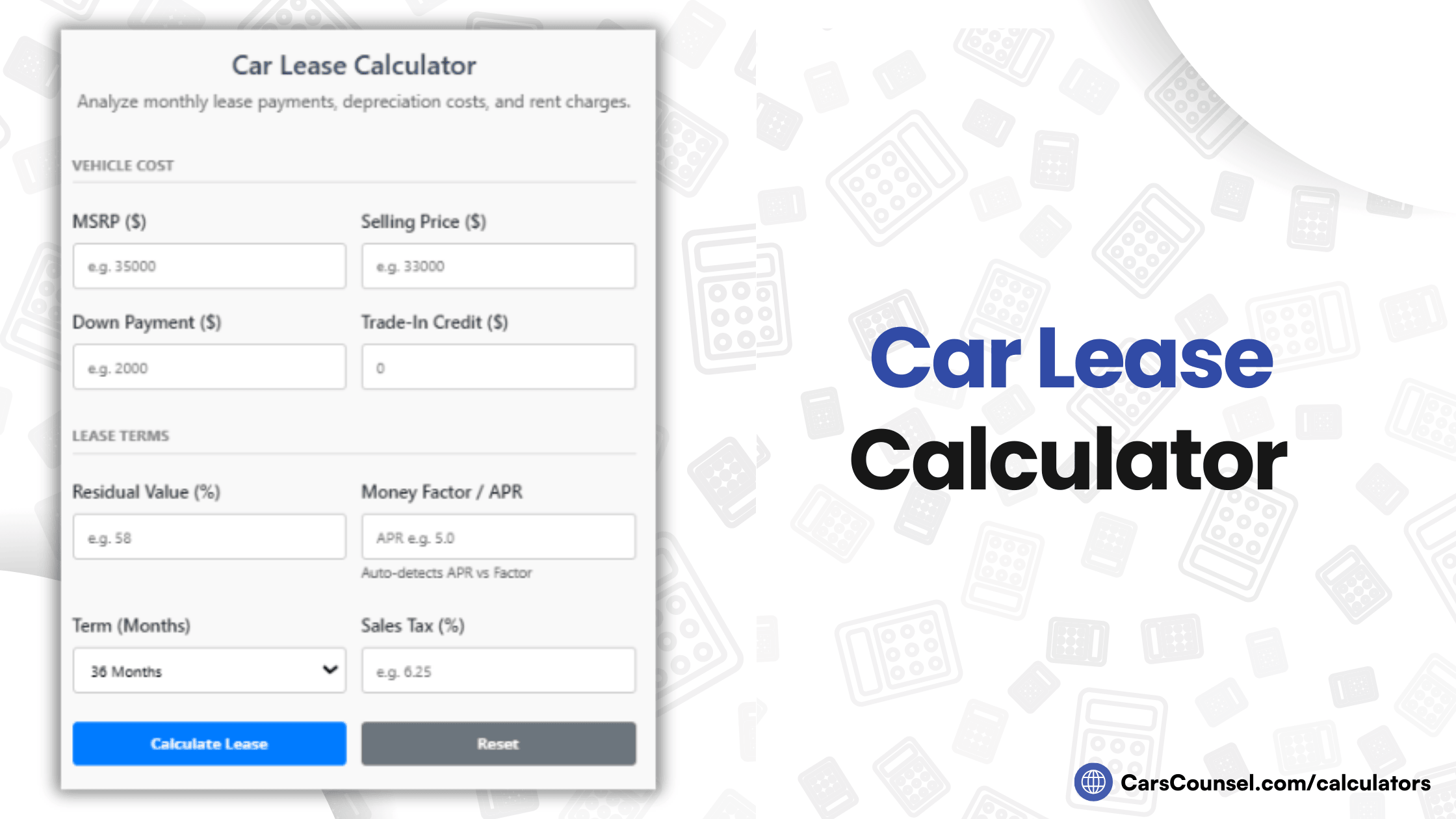 Car Lease Calculator