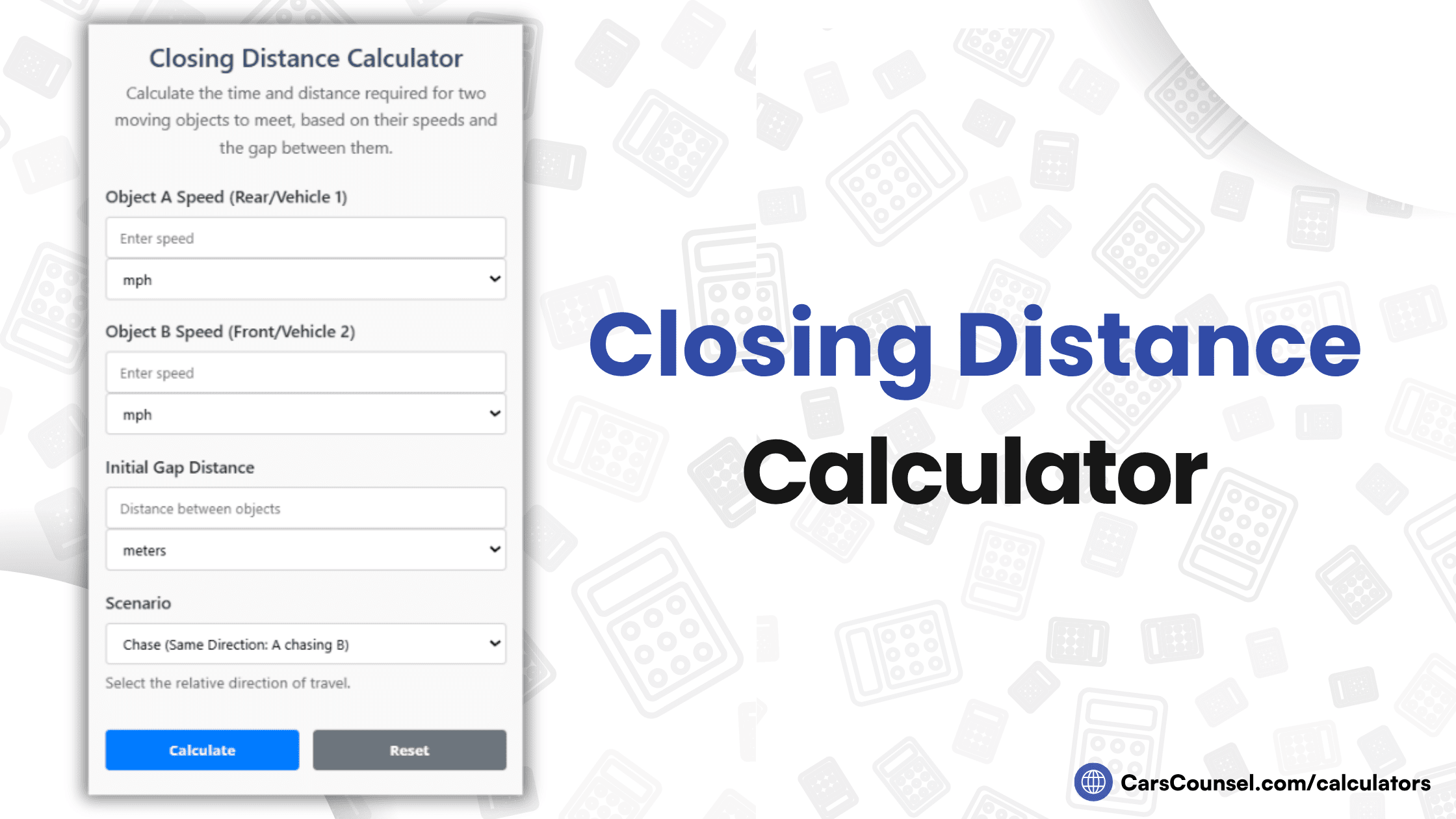Closing Distance Calculator
