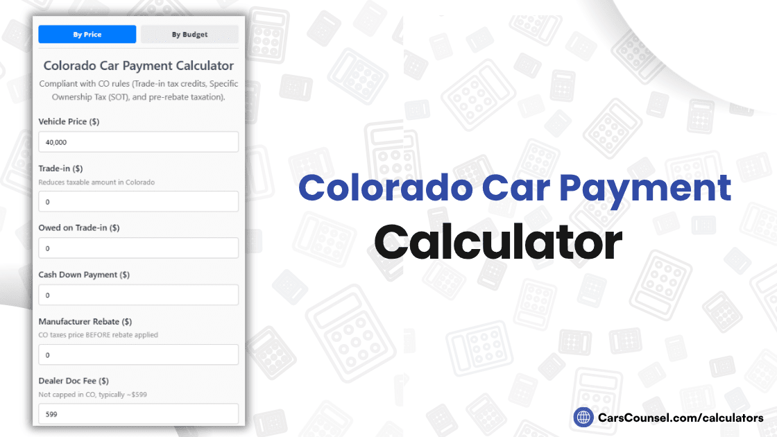 Colorado Car Payment Calculator