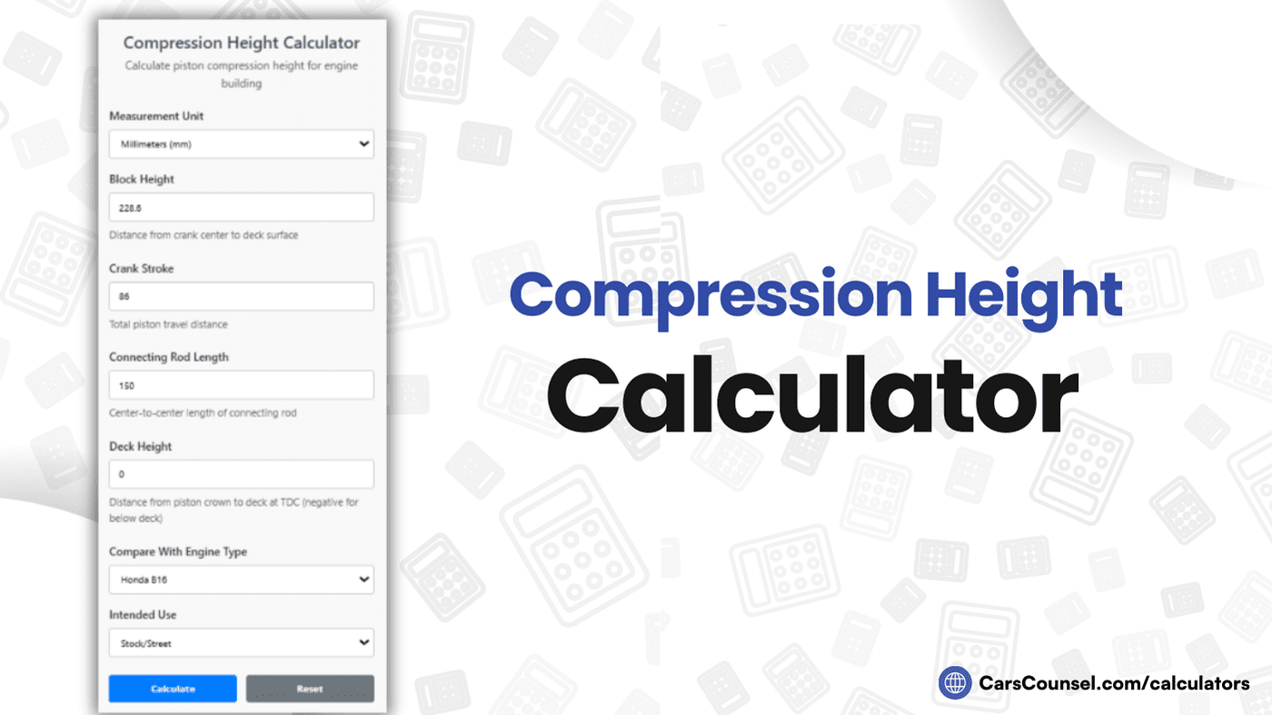 Compression Height Calculator