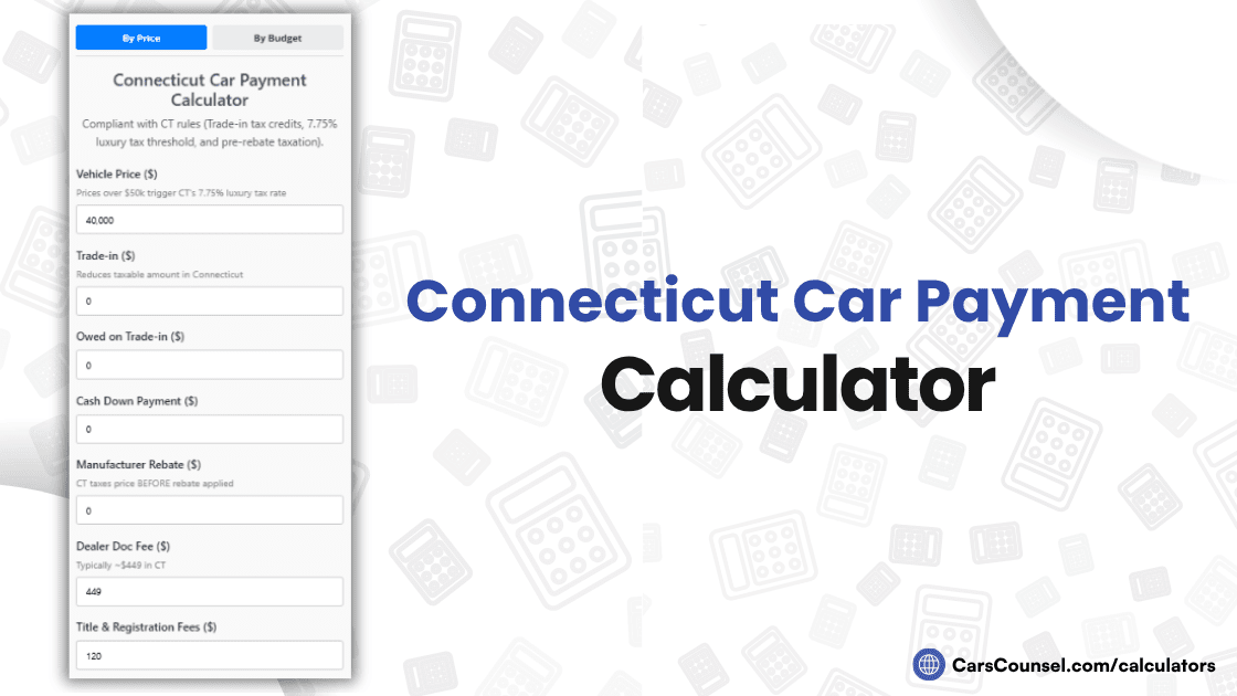 Connecticut Car Payment Calculator