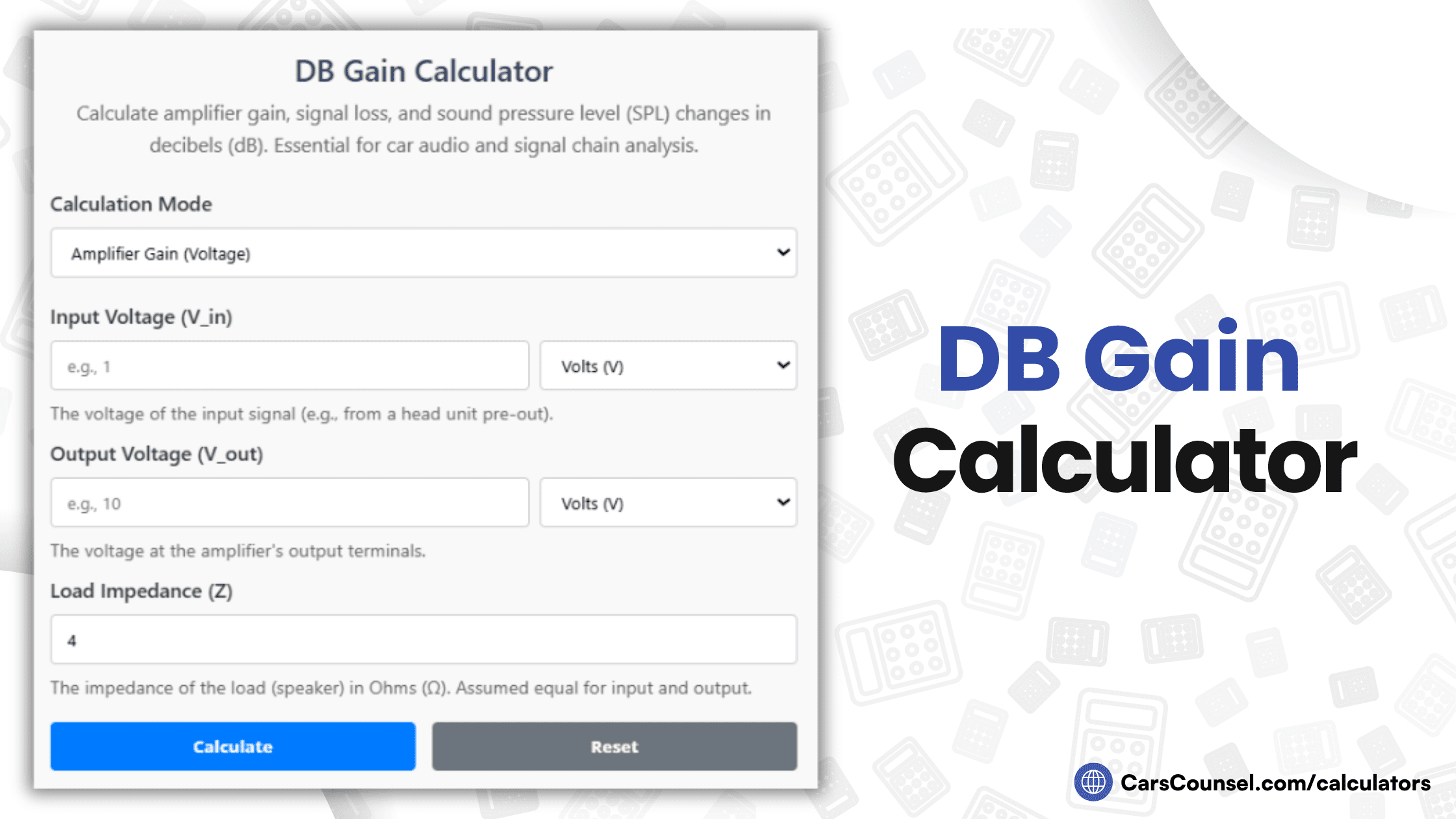 DB Gain Calculator
