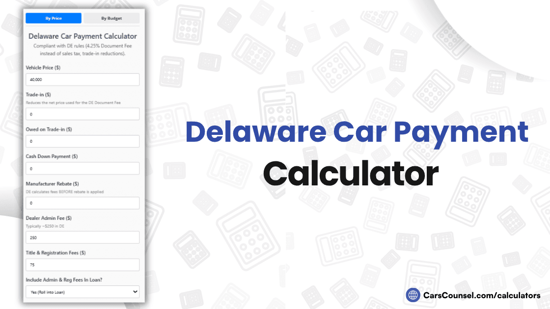 Delaware Car Payment Calculator