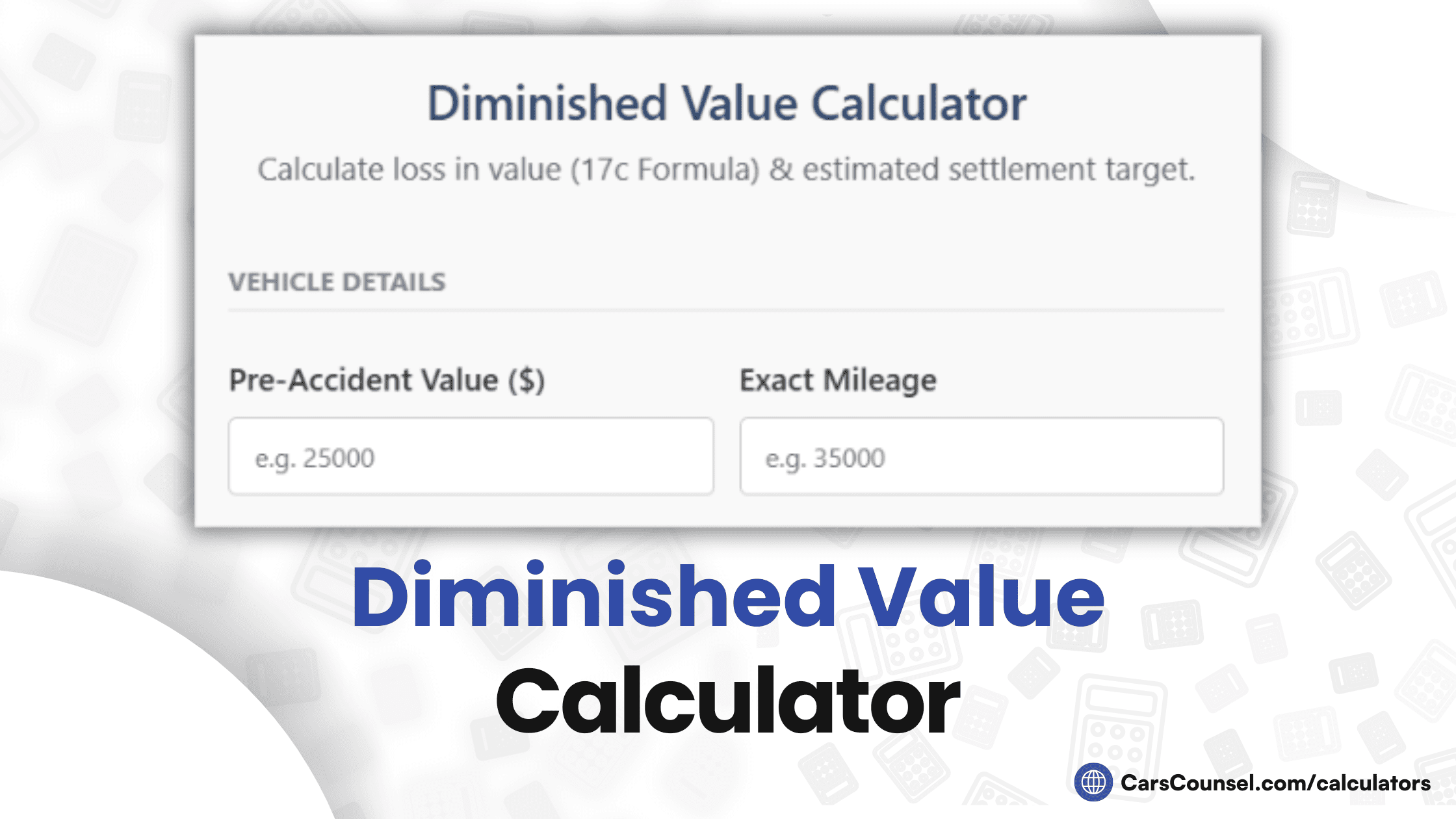 Diminished Value Calculator