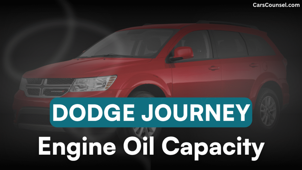 Dodge Journey Oil Capacity