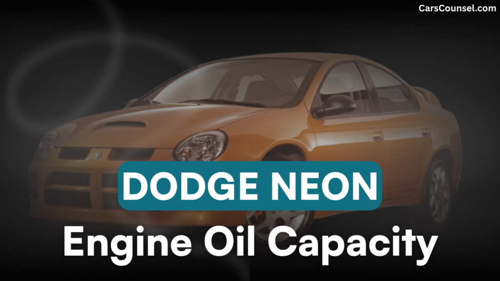 Dodge Neon Oil Capacity
