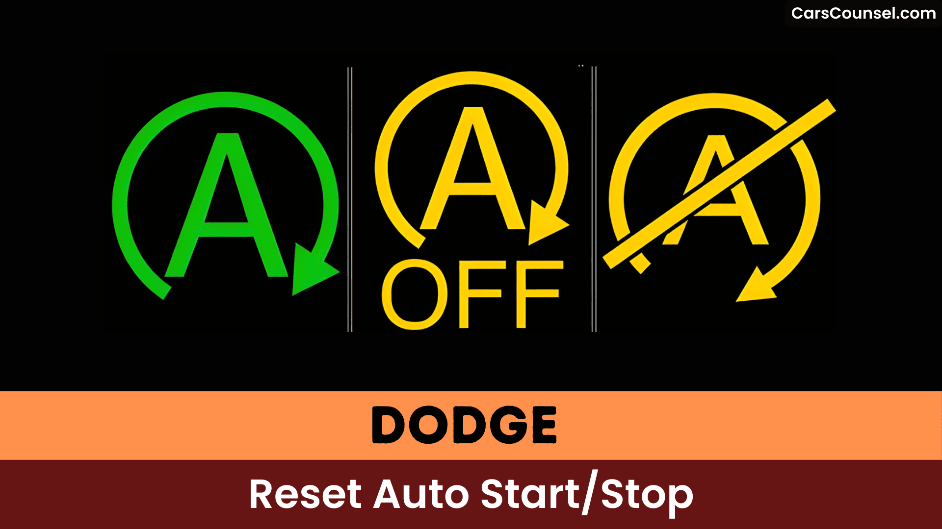Dodge Reset Auto Start Stop
