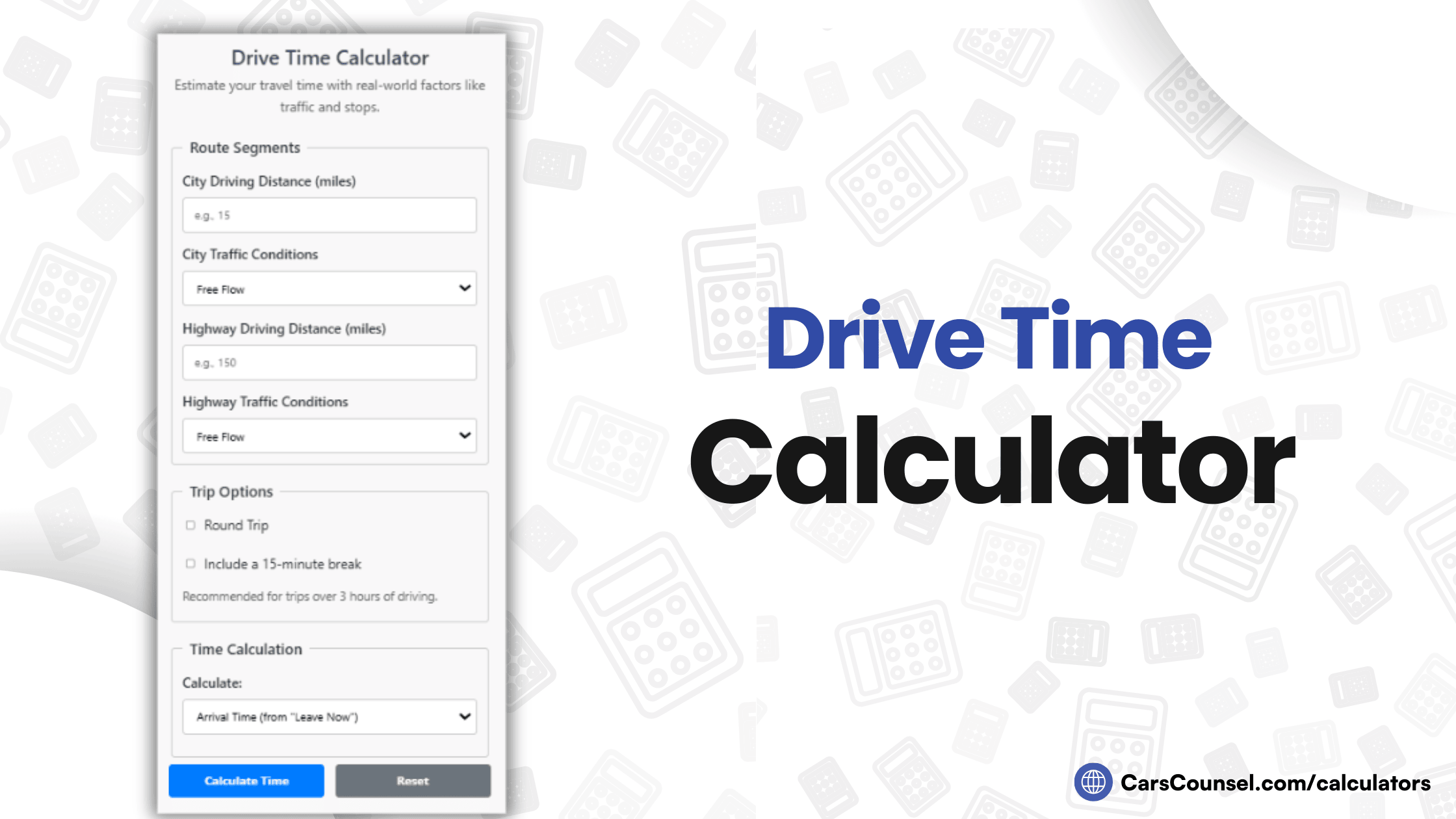 Drive Time Calculator