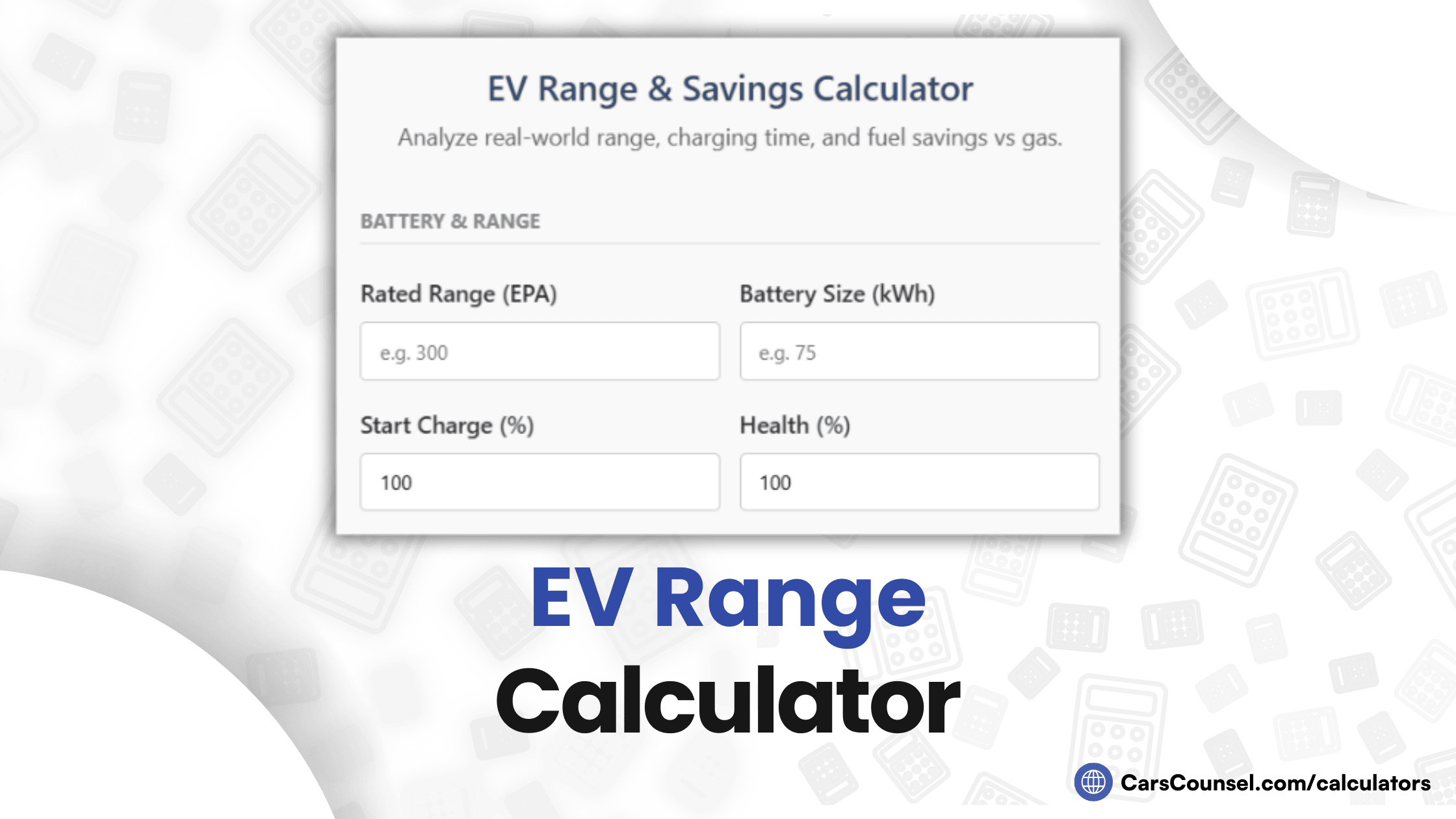 EV Range Calculator