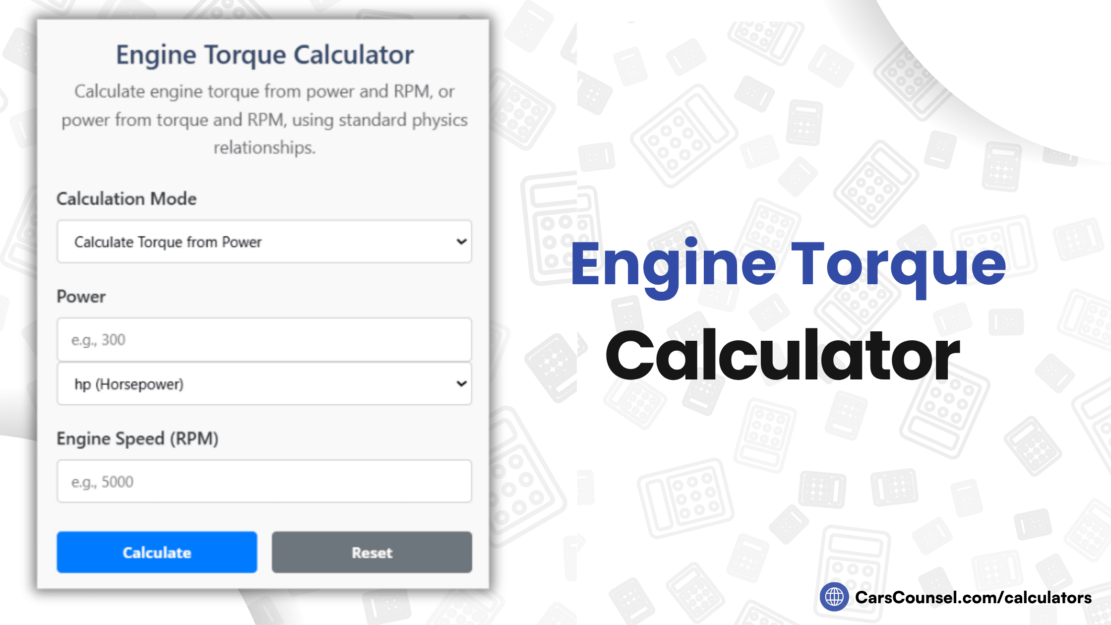 Engine Torque Calculator